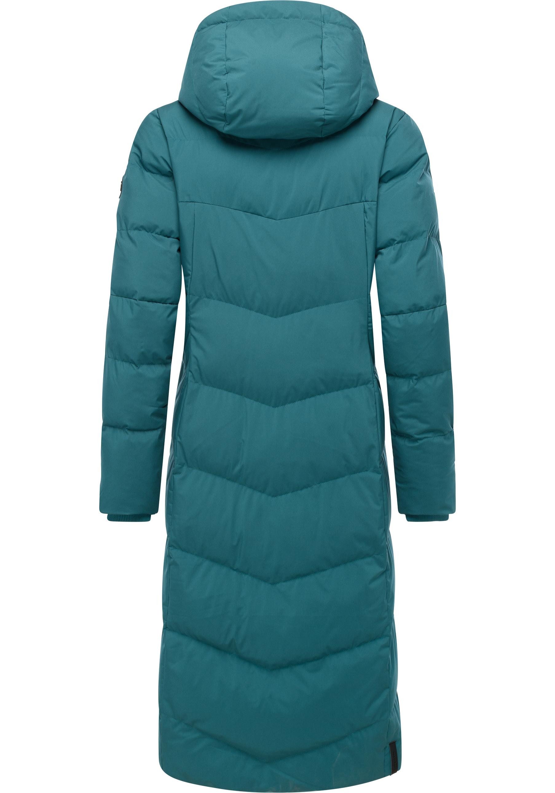 Ragwear Wintermantel Pavla Long Soft YOUMODO Wasserdichter Steppmantel mit Kuschelkragen