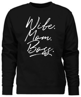 Shirtracer Sweatshirt Momlife - Wife Mom Boss. Best Mom Muttertagsgeschenke Super Mama Beste (1-tlg) Muttertagsgeschenk