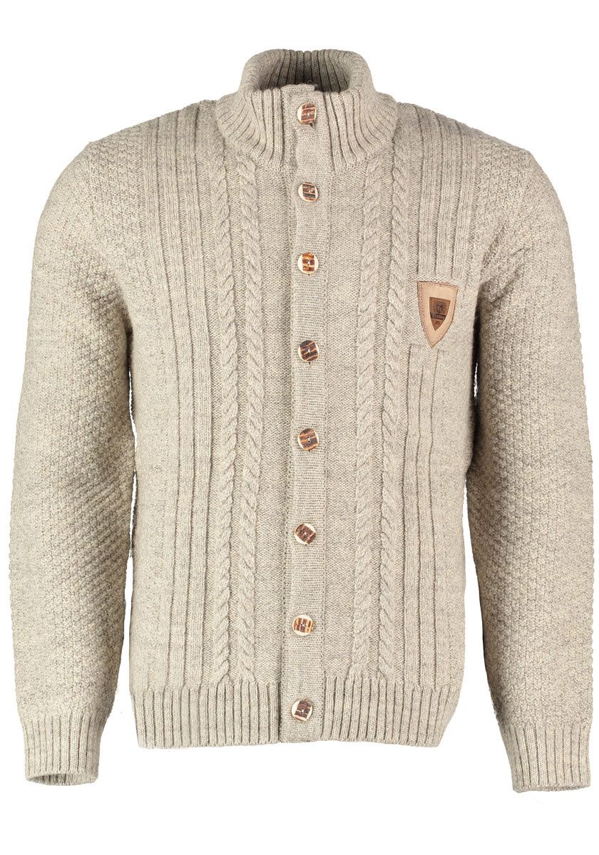 OS Trachten Strickjacke Fenari Rundhalsausschnitt günstig online kaufen