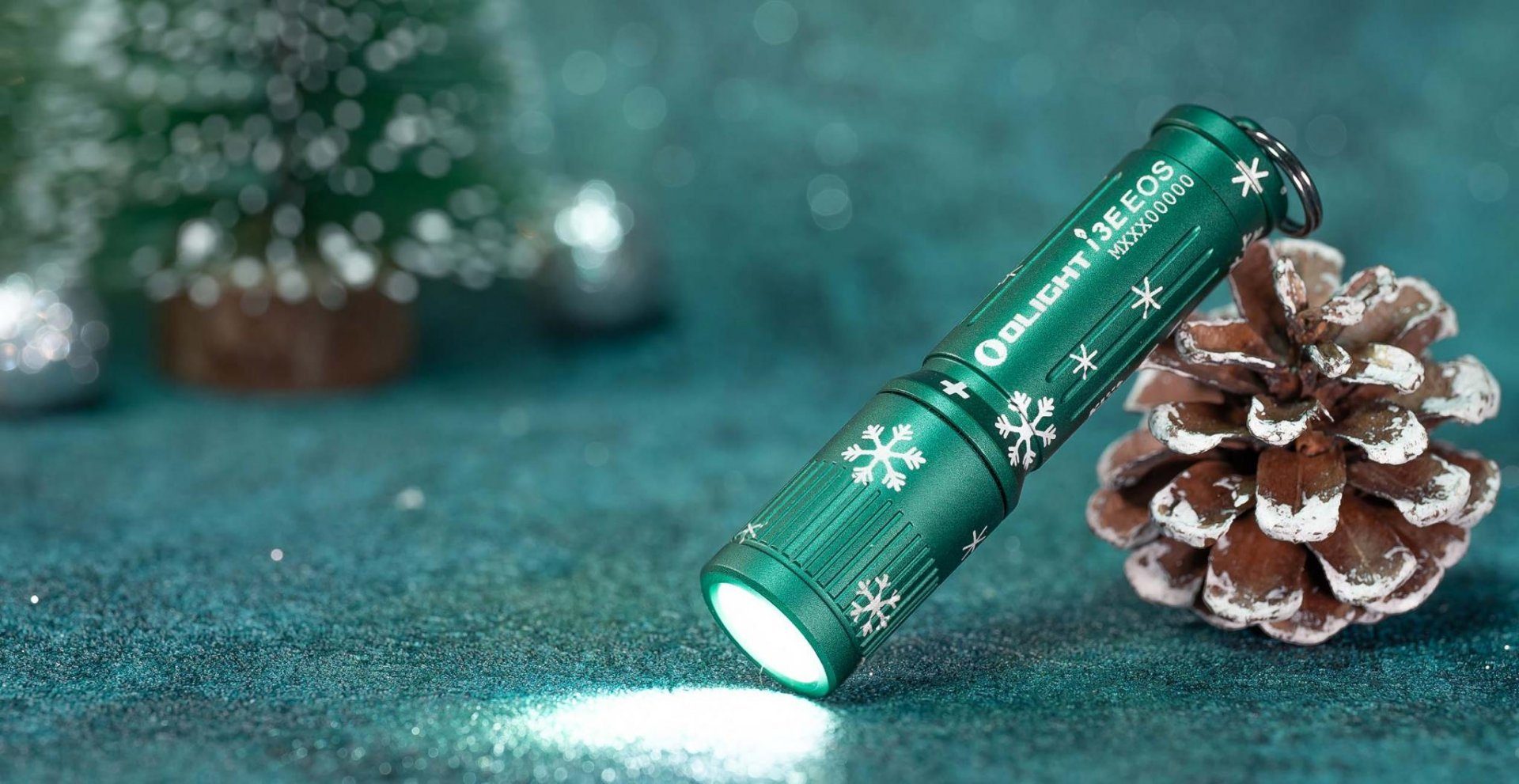 OLIGHT Taschenlampe 90 Schlüsselanhänger Taschenlampe Schneeflocke Grüne I3E Lumen EOS LED OLIGHT Mini