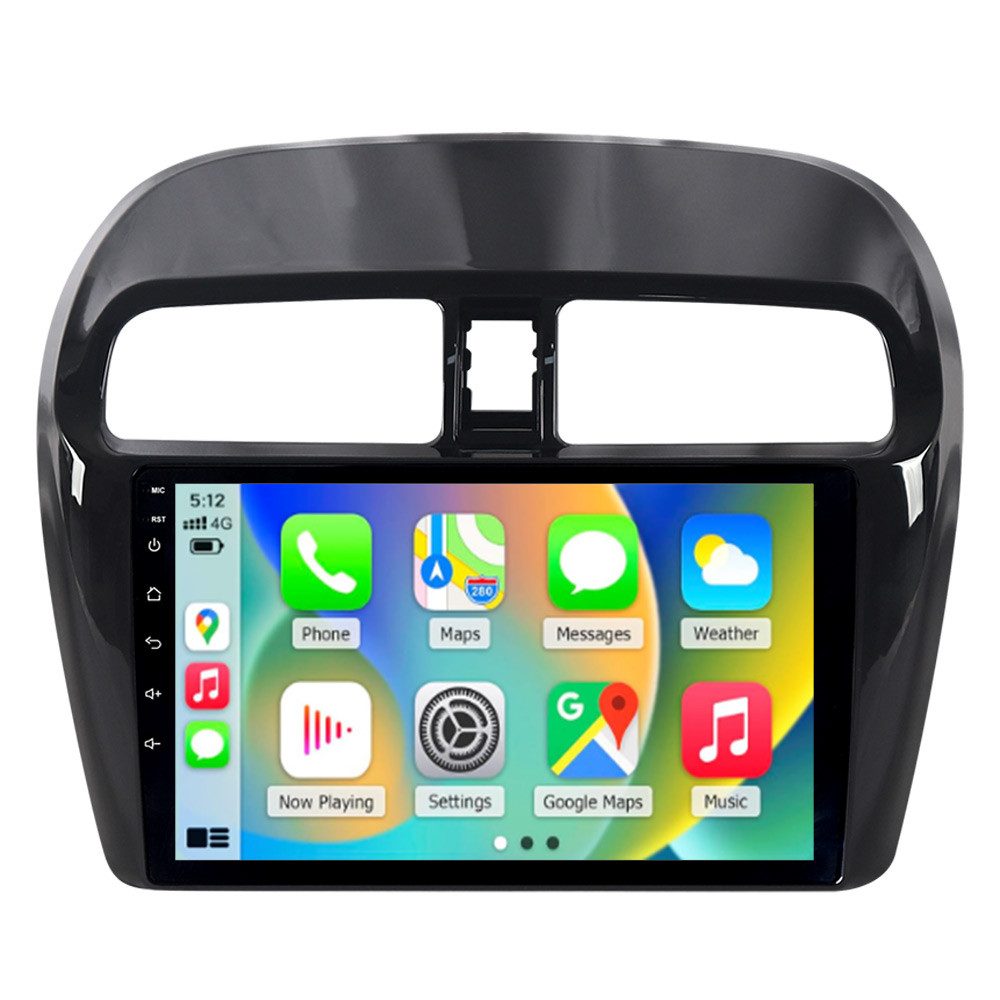 A-Sure 8-Core Für Mitsubishi Mirage Space Star DAB+ CarPlay GPS Android 15 Autoradio (Digitalradio (DAB), Carplay Android Auto Bluetooth EQ USB GPS Navi WIFI Touchscreen)