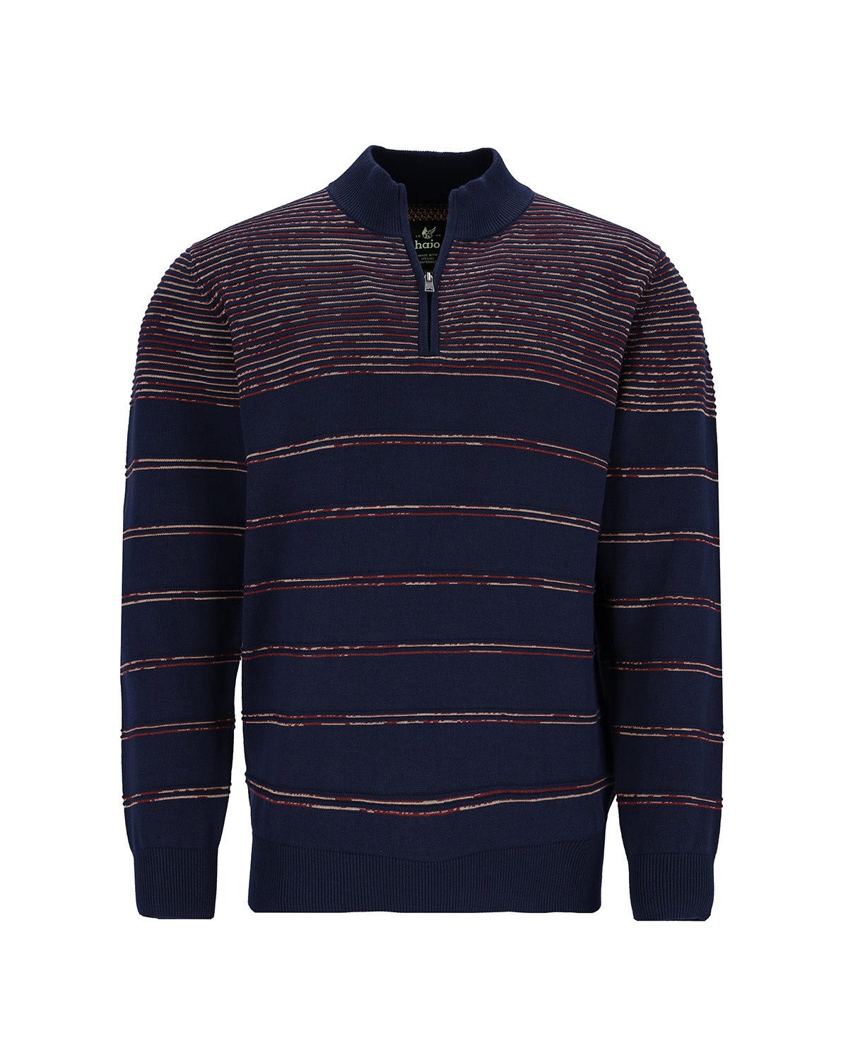 Hajo Strickpullover Troyer-Pullover in Effektgarn günstig online kaufen