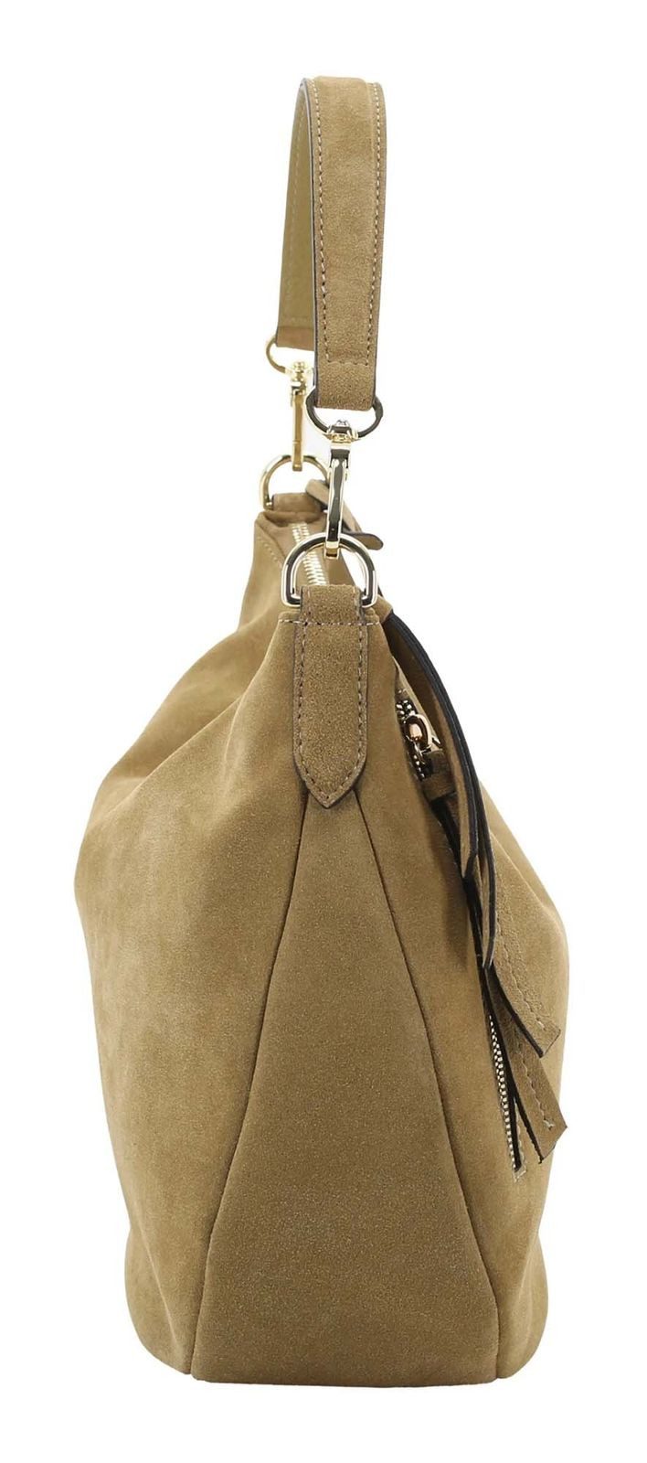Abro Schultertasche Hobo Juna Bag, aus echtem Rindsleder