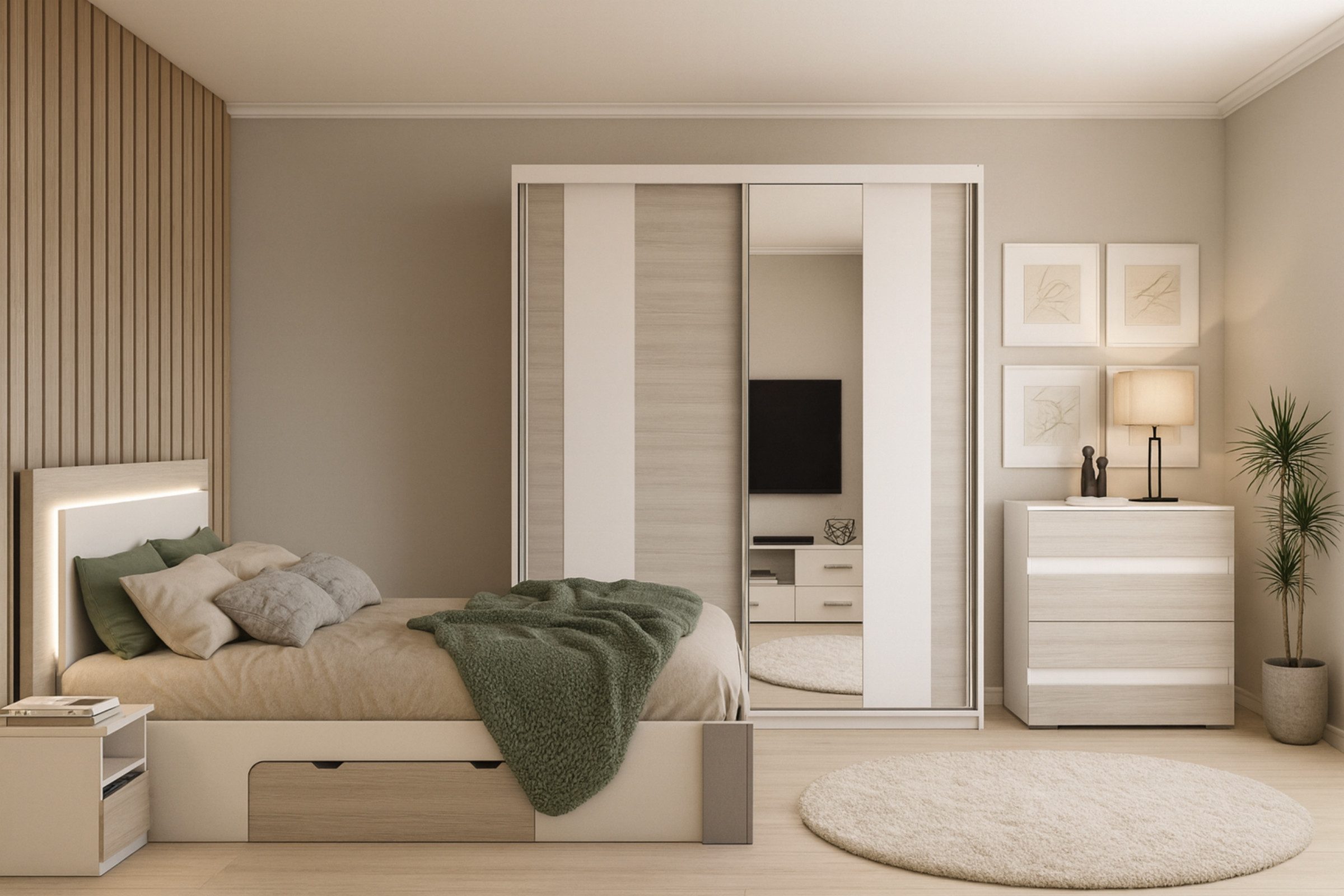 Deine Möbel 24 Schlafzimmer-Set HEAVEN MULTI Komplettschlafzimmer Kleidersc günstig online kaufen