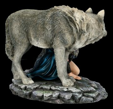 Figuren Shop GmbH Fantasy-Figur Wolf Figur - Protector by Anne Stokes - limitiert Fantasy Dekofigur
