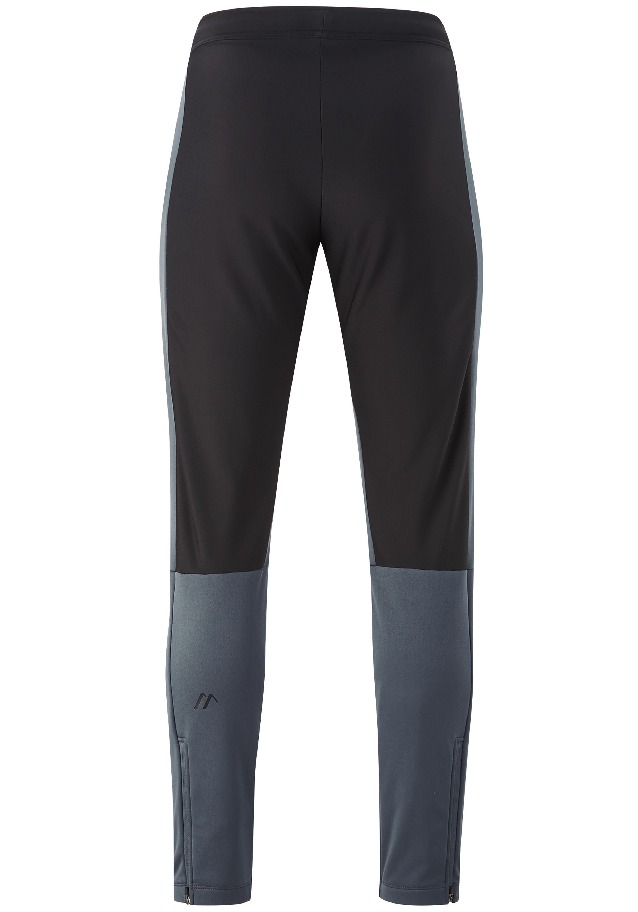 Maier Sports Slim-Fit modernen Softshell-Hose Malselv M komfortable Softshellhose Pants Schnitt in graublau