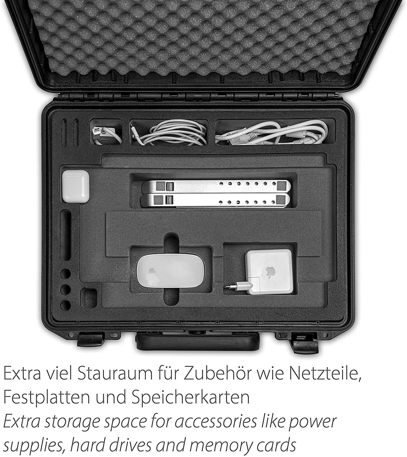 MC-CASES Business-Koffer Professioneller Outdoor Transportkoffer für Apple MacBook Pro