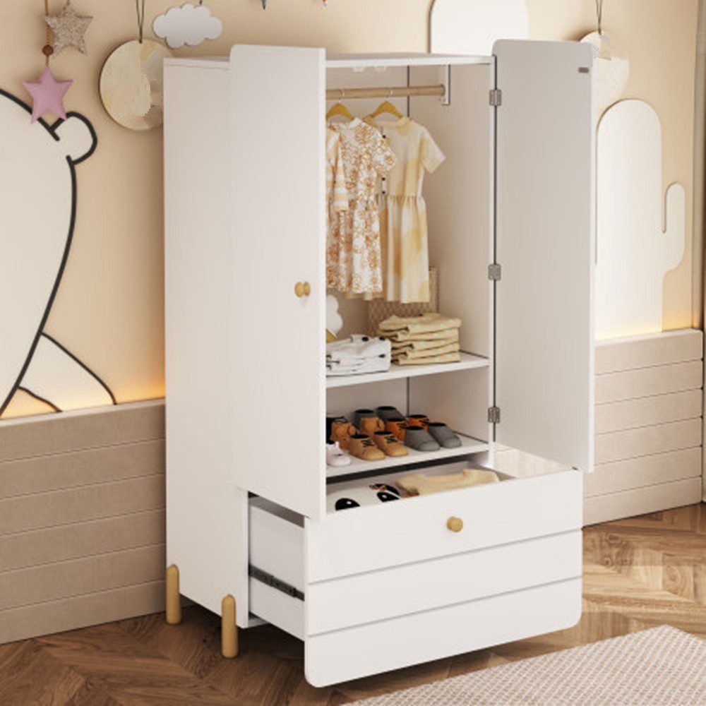 XDeer Kinderkleiderschrank Kleiderschrank mit minimalistischen Linien, günstig online kaufen