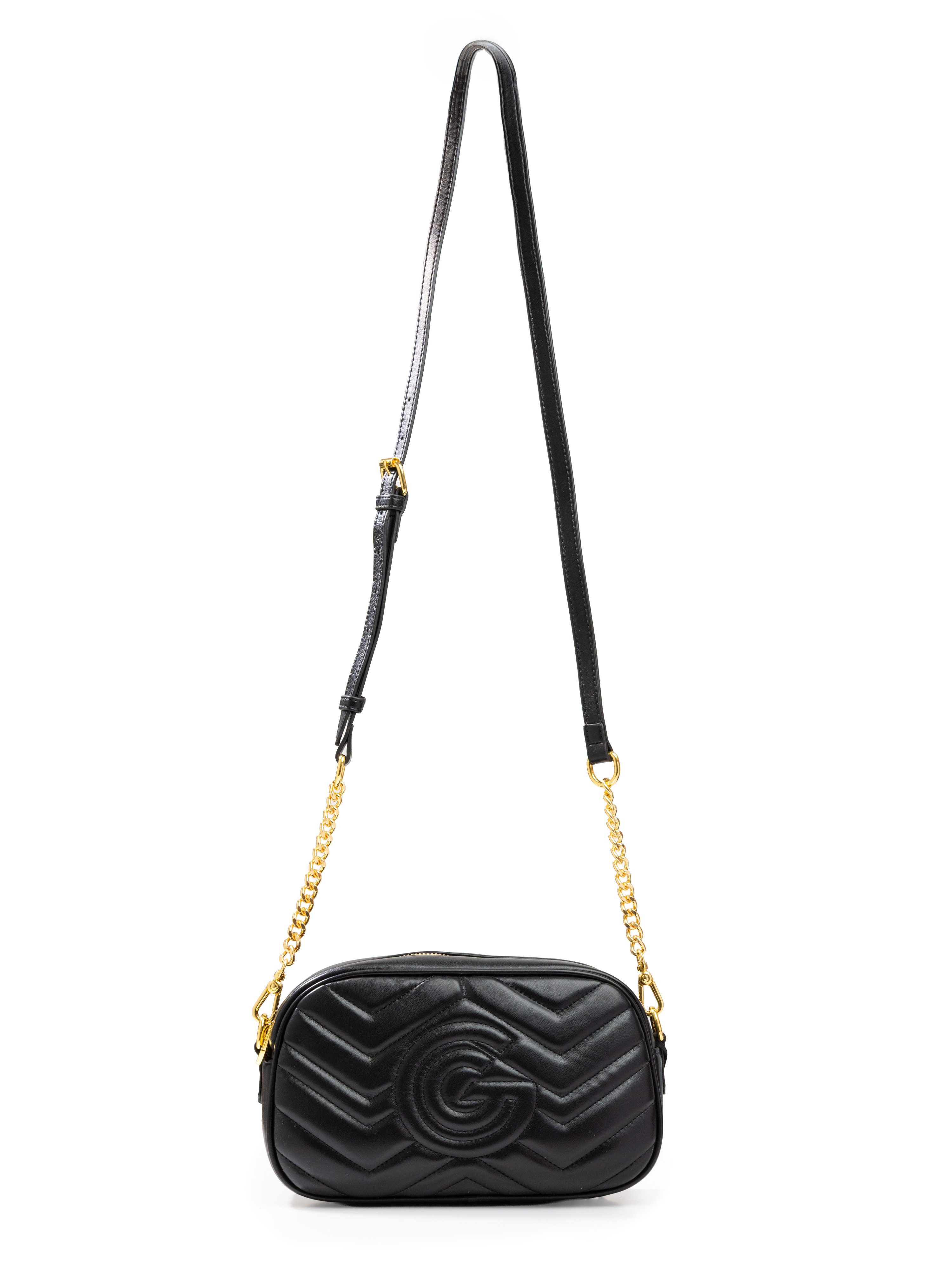 GABRIELLA G By Gabriella Gucci Umhängetasche VALENCIA, Damen Umhängetasche, Handtasche, Schultertasche mit Logoverzierung