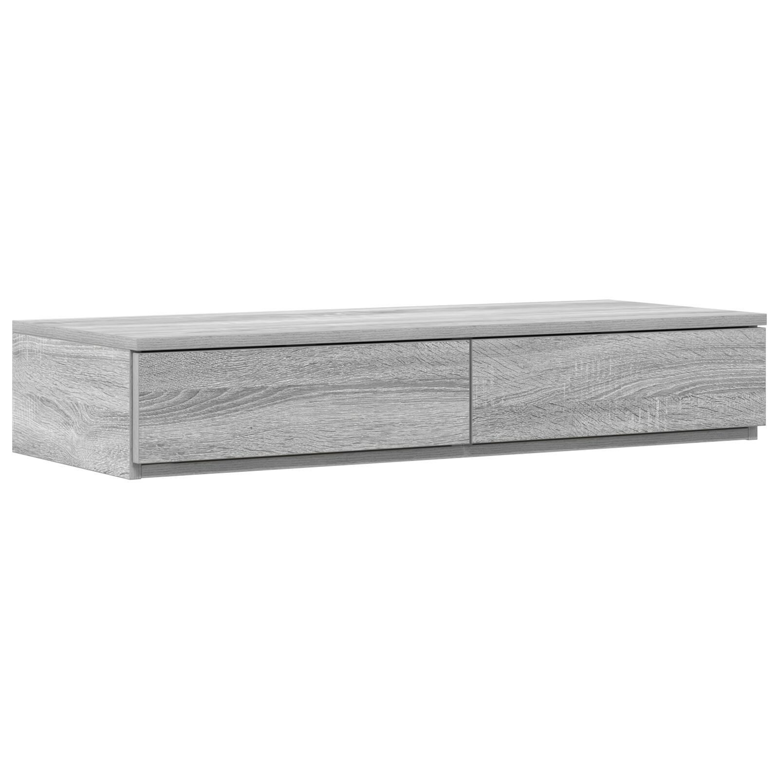 vidaXL Nachttisch Bettschubladen Grau Sonoma 100x36,5x16,5 günstig online kaufen