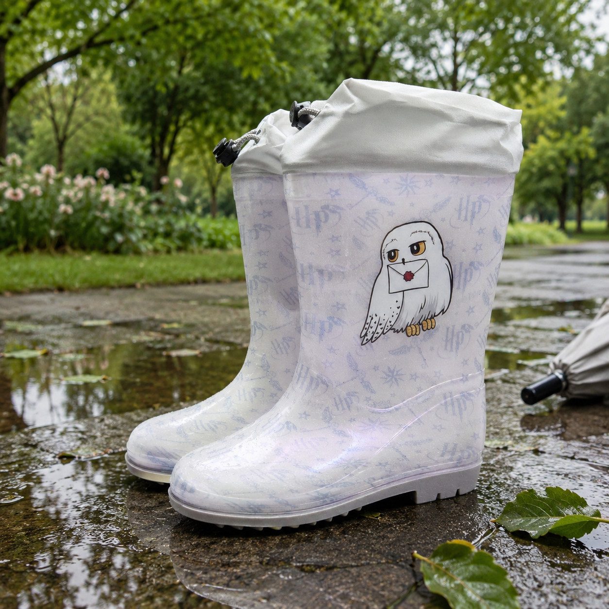 Harry Potter Harry Potter Hedwig Kinder Jugend Stiefel Regenstiefel Gr. 25-34 Gummistiefel – Bild 5 von 5