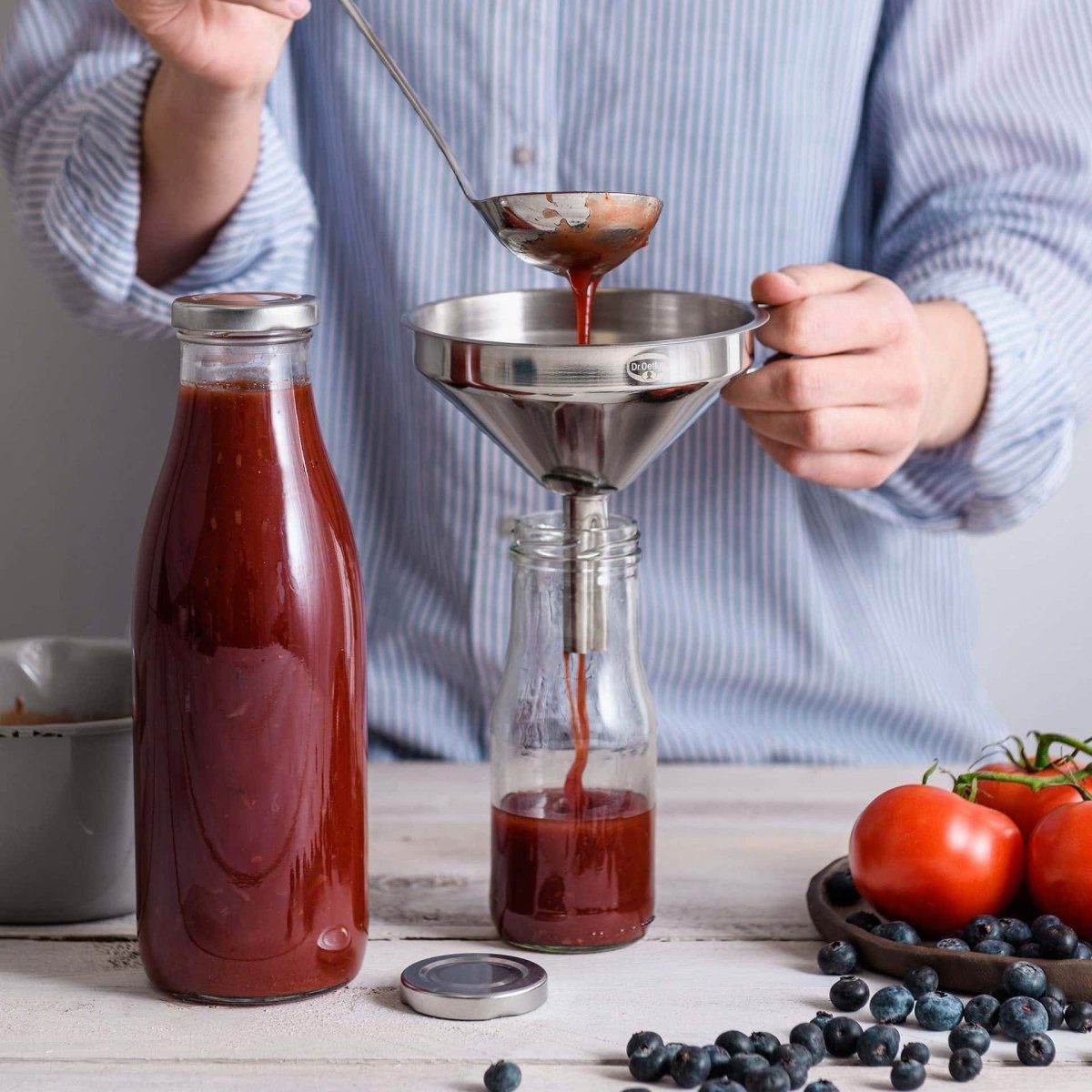 Dr. Oetker Küchenhelfer Vorratsglas Smoothie Flasche