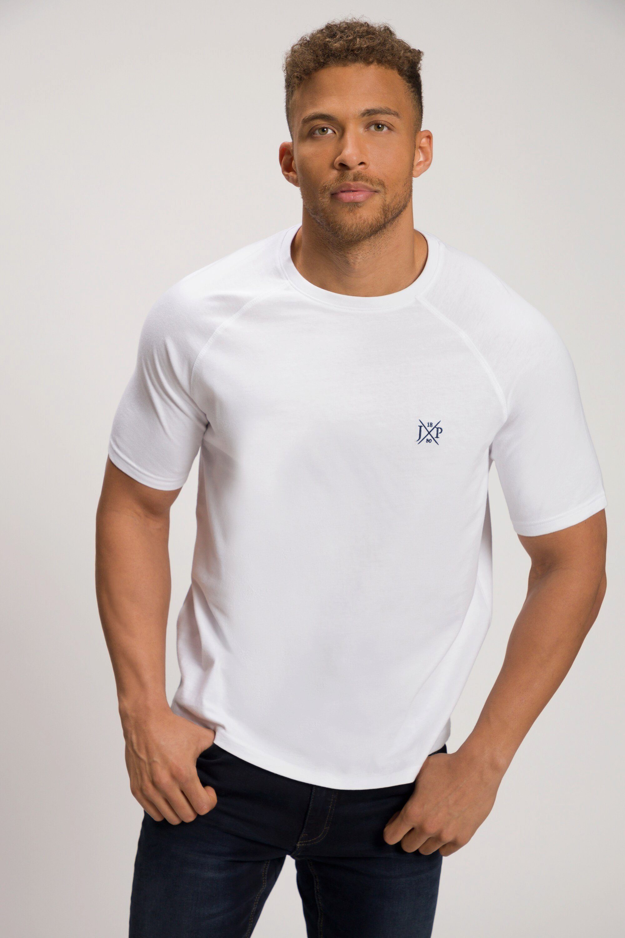JP1880 T-Shirt T-Shirt Raglan-Halbarm schneeweiß