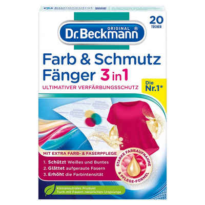 Dr. Beckmann Farb- und Schmutzfänger 3in1, Verfärbungsschutz, 20 Tücher Farb- und Schmutzfangtücher (1-St)