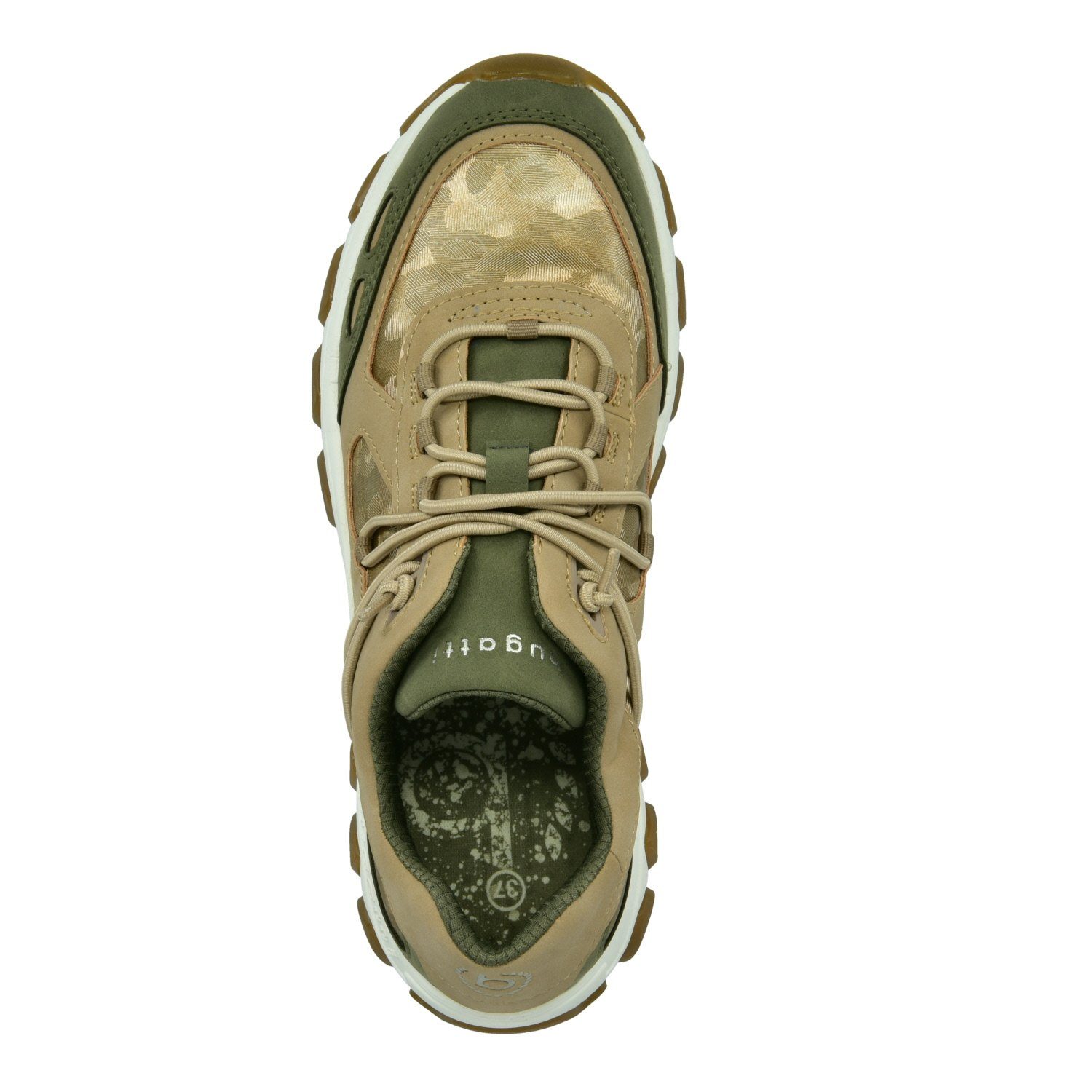 432-95211-5555-5371 bugatti Sneaker Damen YUKI green Sneaker bugatti sand/dark