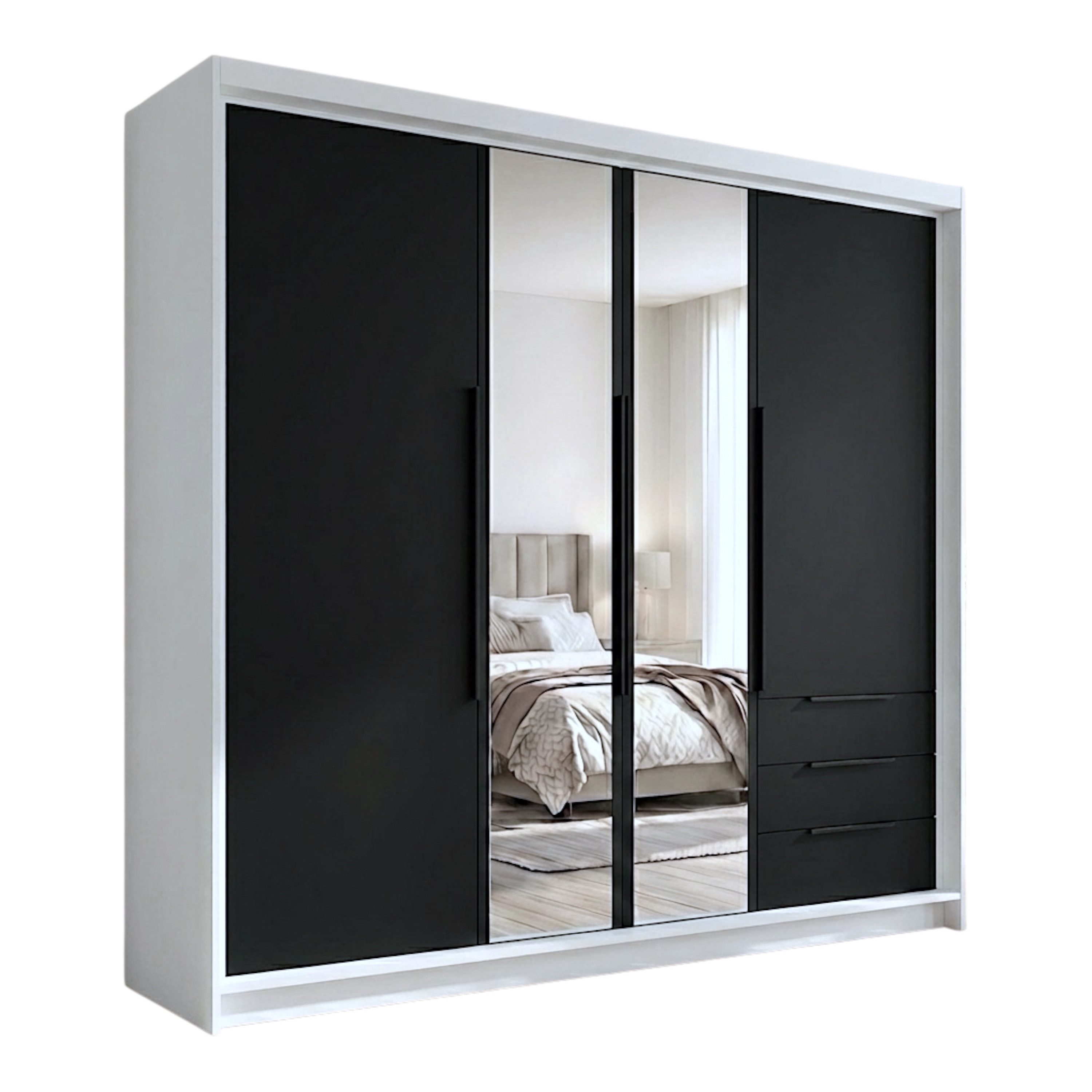 Drehtürenschrank VIVO mit integrierten Schubladen