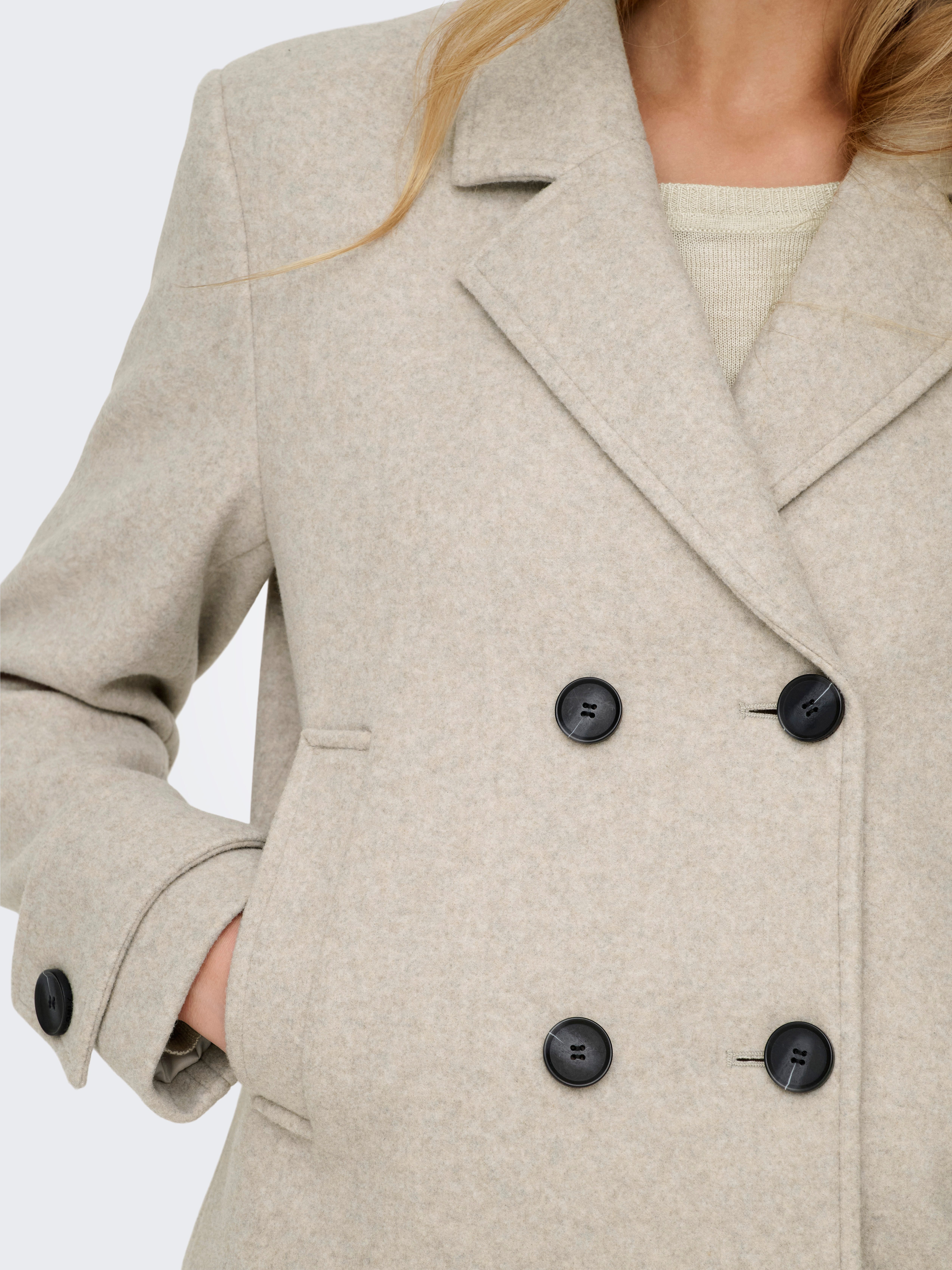 ONLY Kurzjacke ONLFREJA LIFE SHORT DB JACKET OTW NOOS Kunstfaser