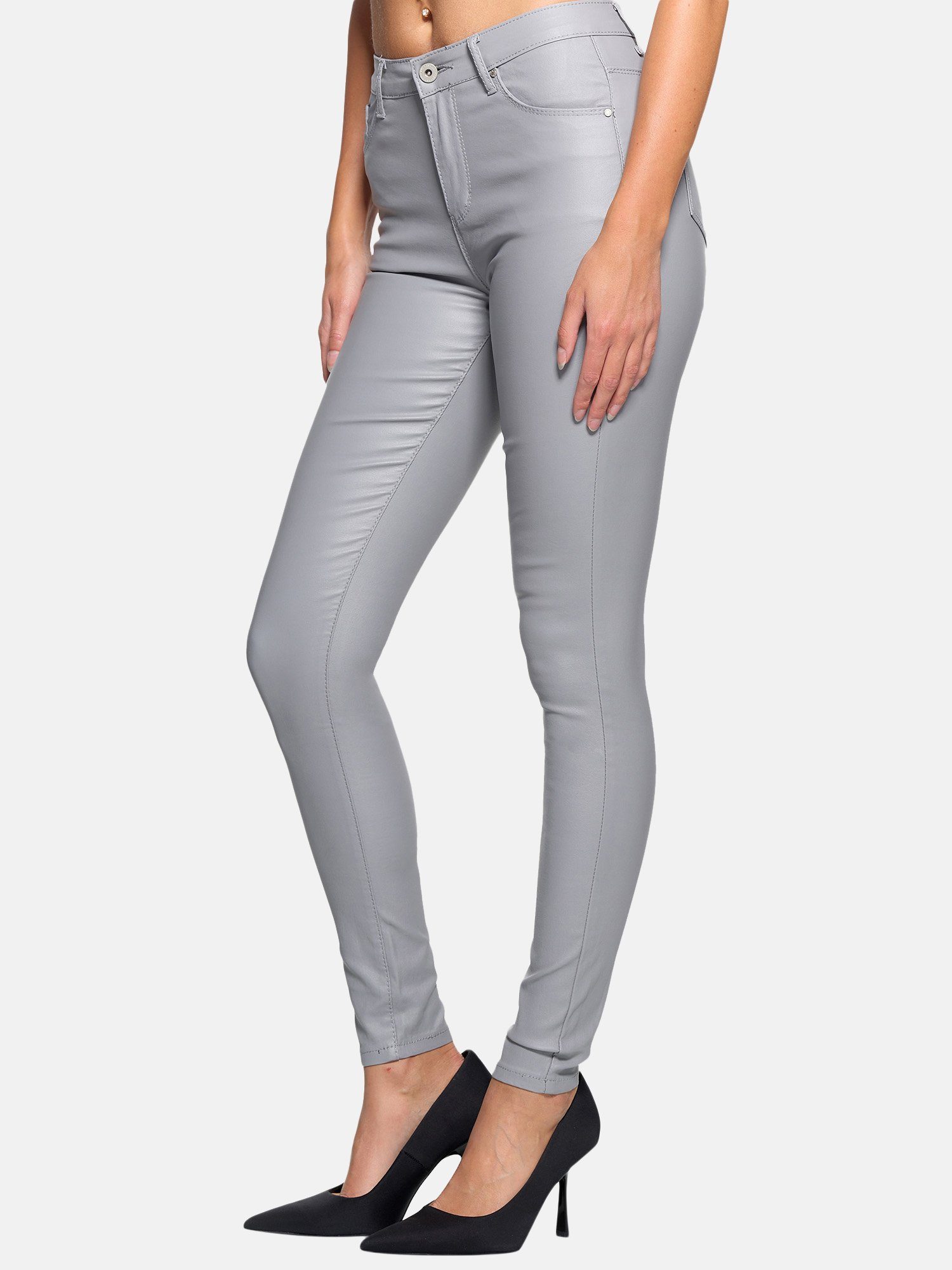Elara Lederhose Elara Damen Hose Kunstleder günstig online kaufen