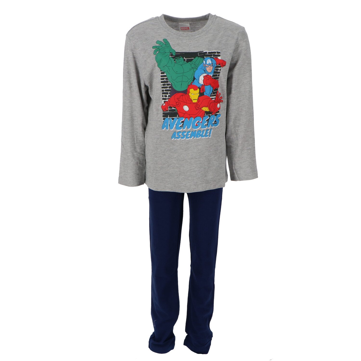 Spiderman Schlafanzug Jungen langarm Schlafanzug Pyjama lang 122/128 Spiderman, The Avengers