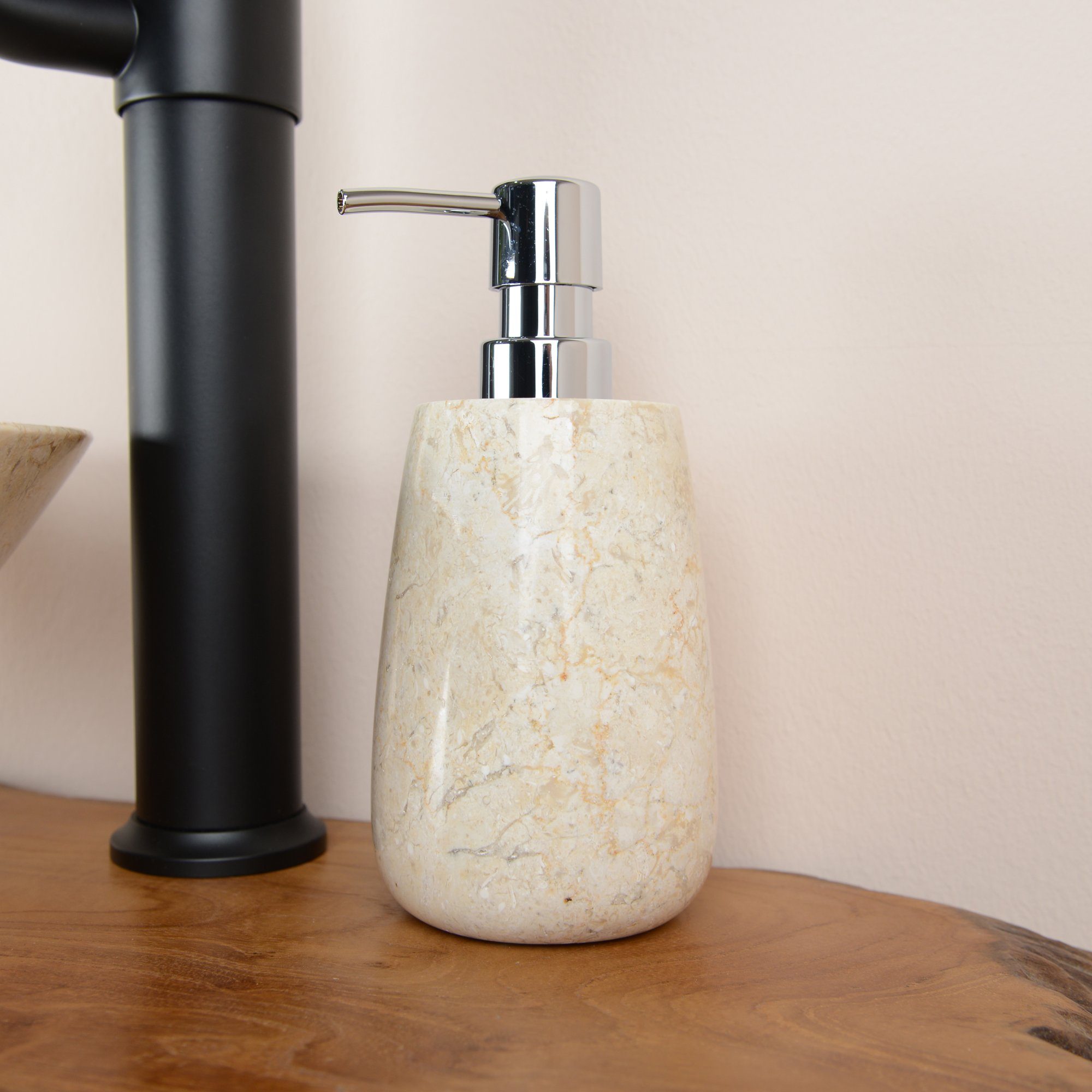 wohnfreuden Seifenspender Marmor Seifenspender Cara creme, günstig online kaufen