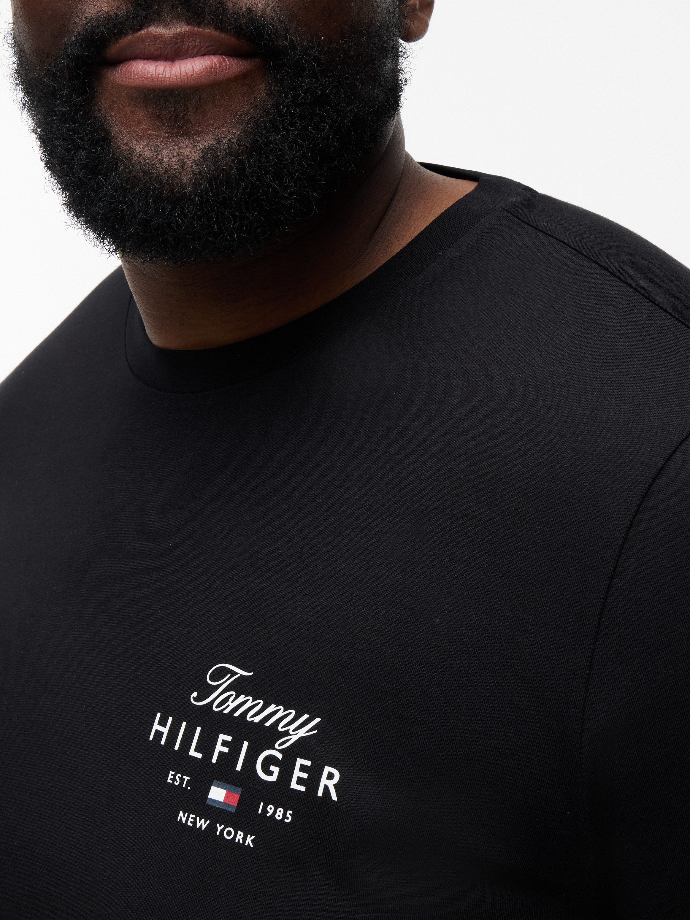 Tommy Hilfiger Big & Tall T-Shirt BT-SCRIPT STACK Große Größen, aus Jersey mit Logo