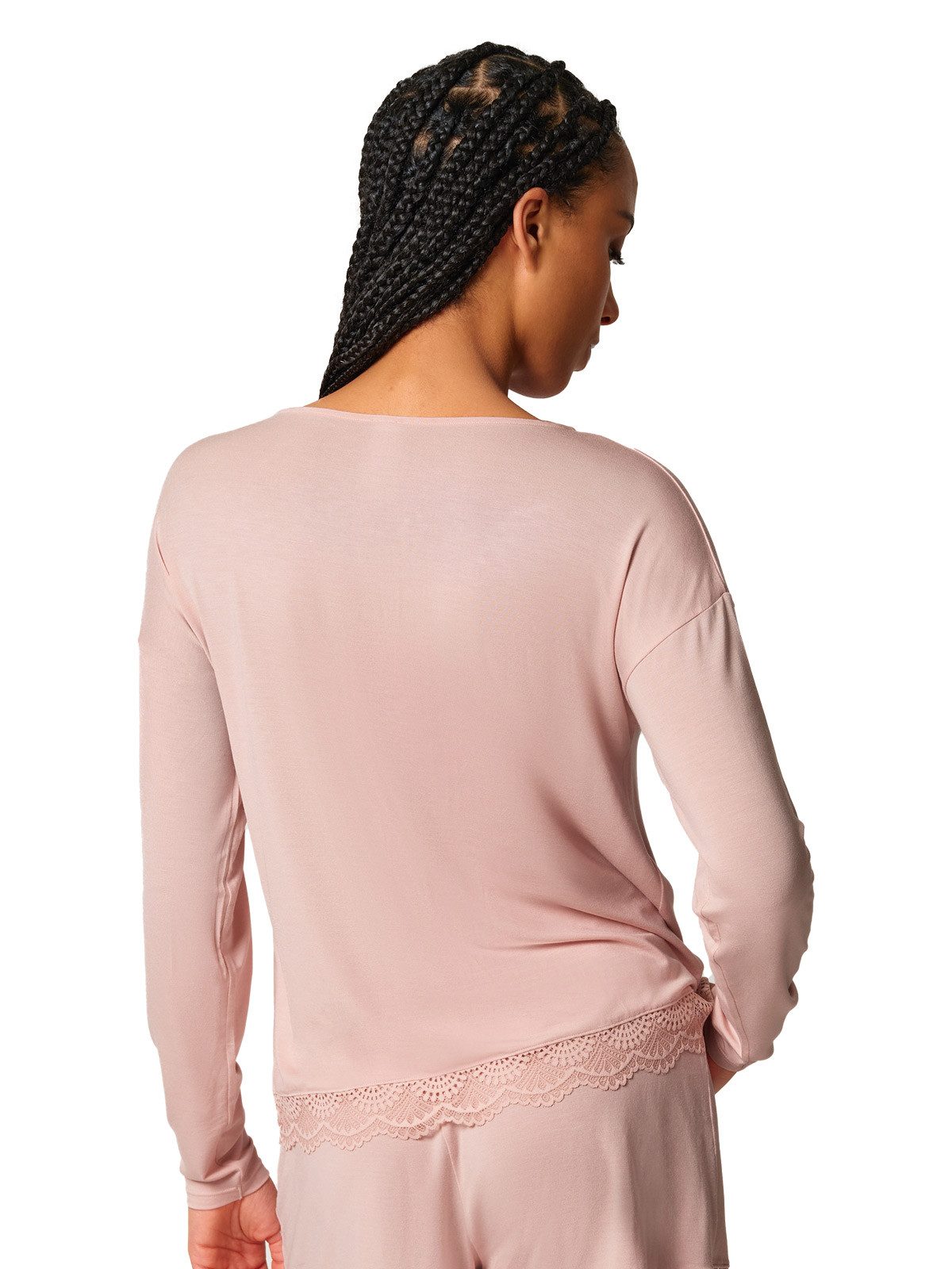 Skiny T-Shirt Damen Shirt langarm Night In Mix & Match (Stück, 1-tlg)