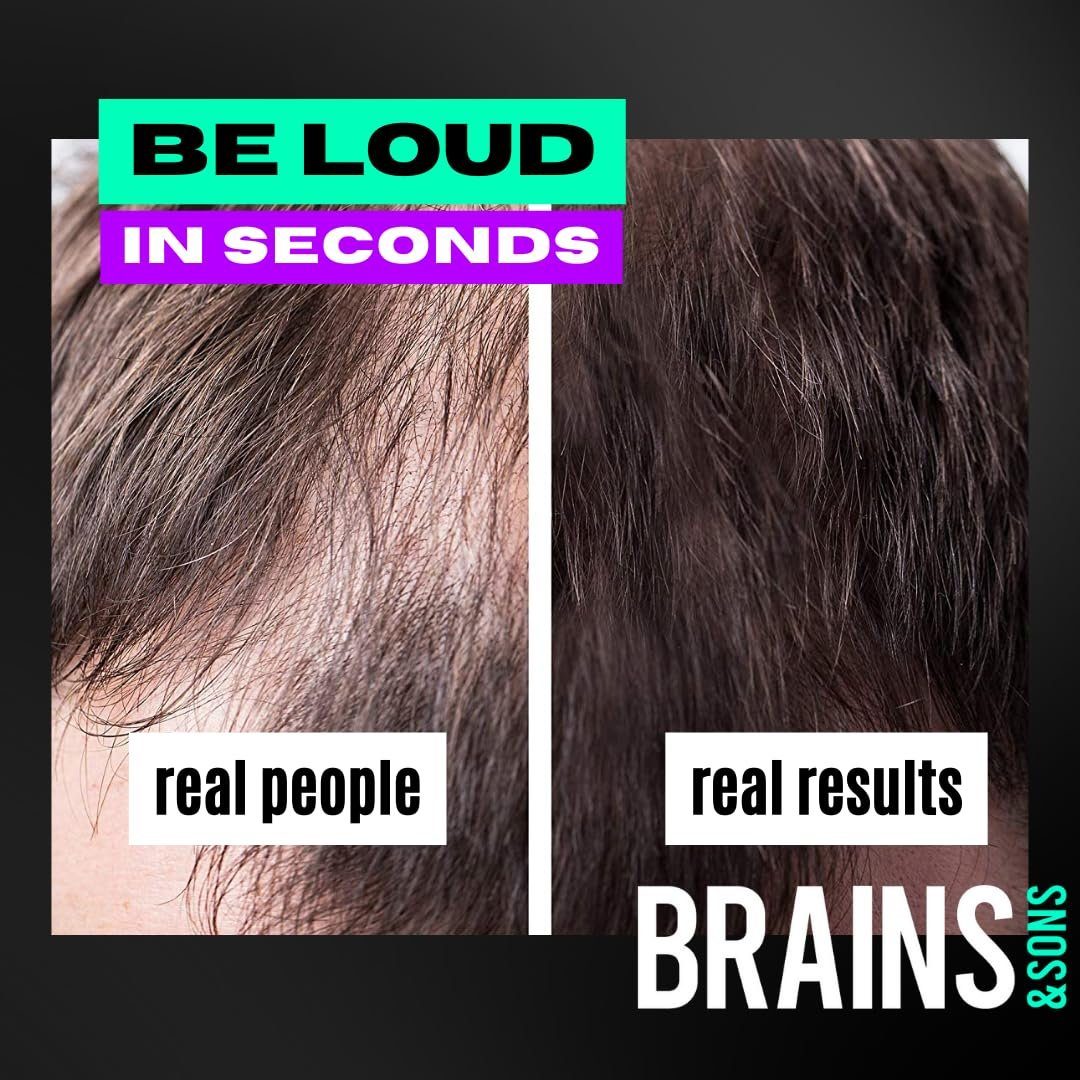 Brains & Sons Haarpuder Brains & Sons Hair Fibers, Schweiß und Wasserfest, Kein Verschmieren, Frei von Nebenwirkungen – Bild 5 von 5
