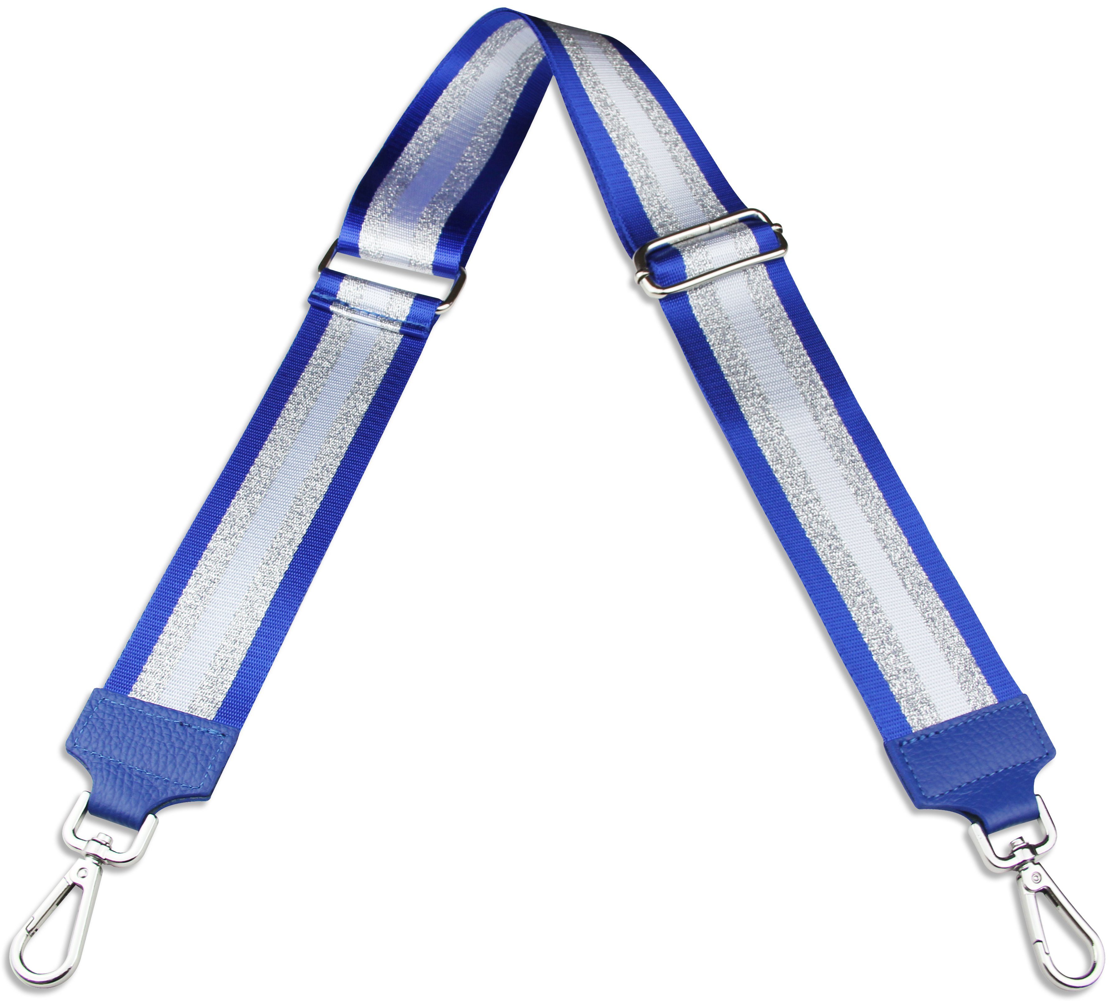 Frentree Schulterriemen MADE IN ITALY, 5cm breiter Schultergurt für Taschen, verstellbarer Gurt, Muster: Gestreift