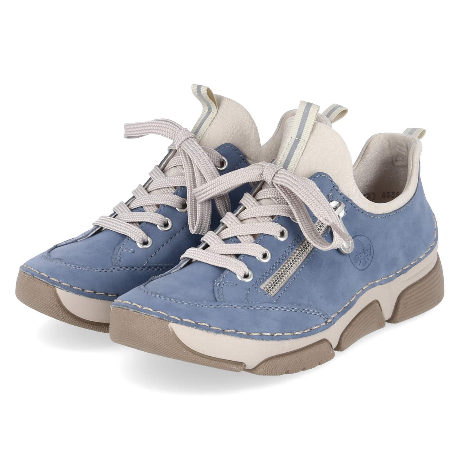 Rieker Rieker 45973-14 Damen Textil & Synthetik blau Schnürschuh günstig online kaufen