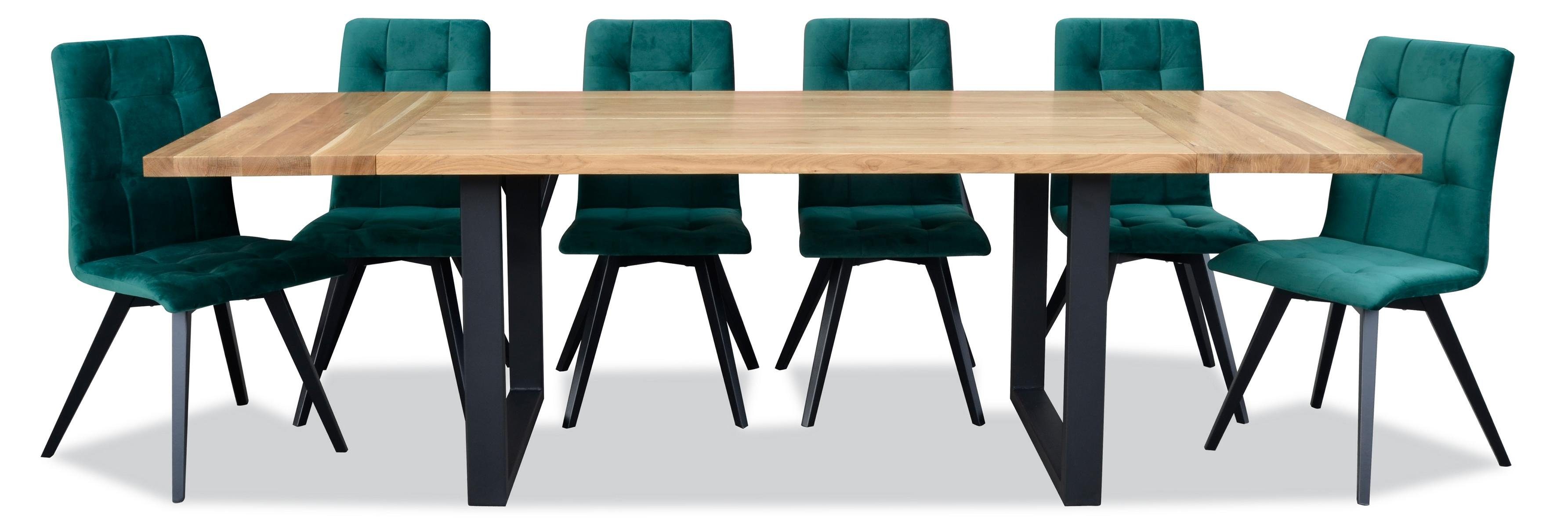 7 Stuhlgruppe Essgruppe, tlg. Tisch Garnitur Stühle Lehn Neu Möbel + Set Design Esszimmer JVmoebel 6
