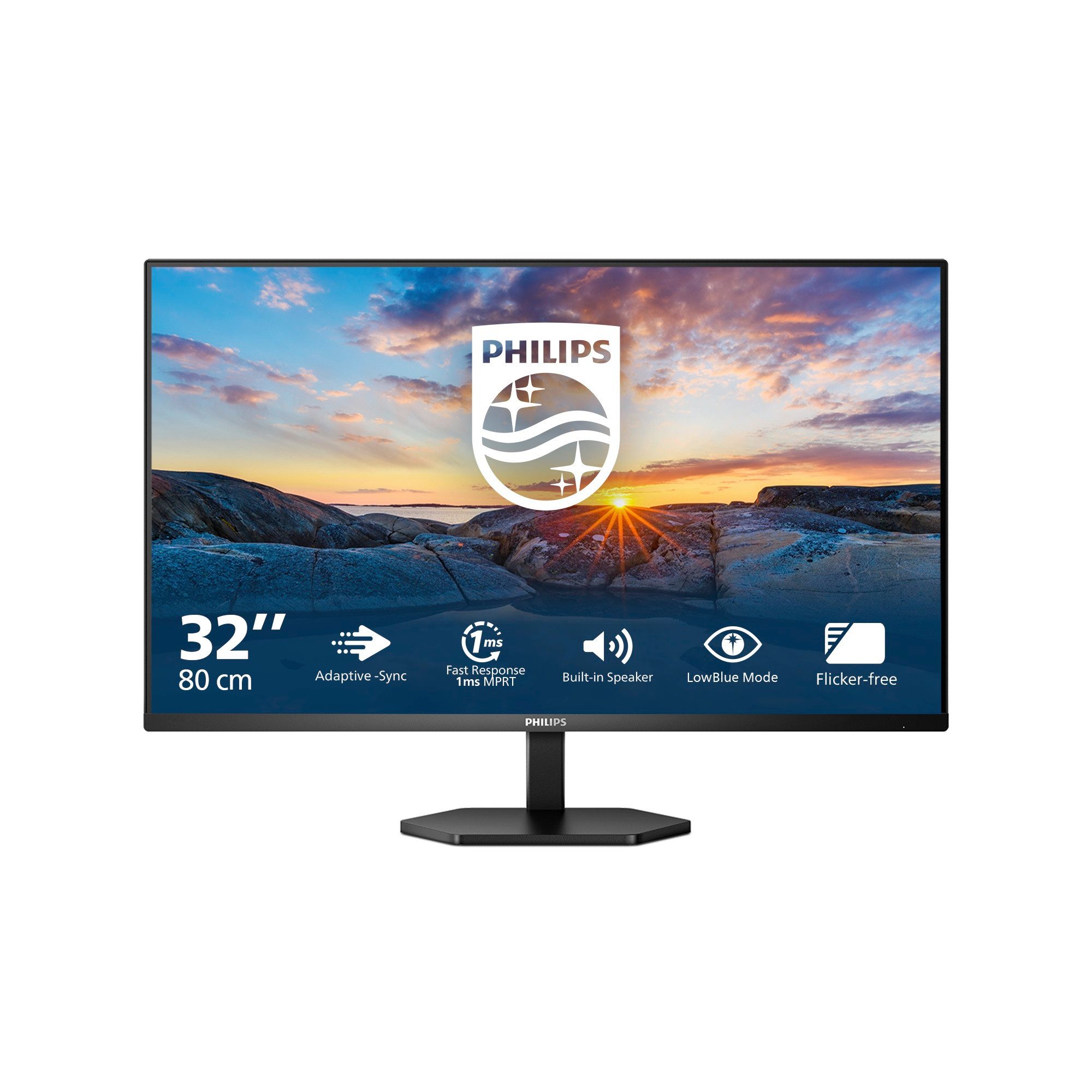 Philips 32E1N3100LA LCD-Monitor (80 cm/32 ", 1920 x 1080 px, Full HD, 1 ms Reaktionszeit, 75 Hz, VA LCD)