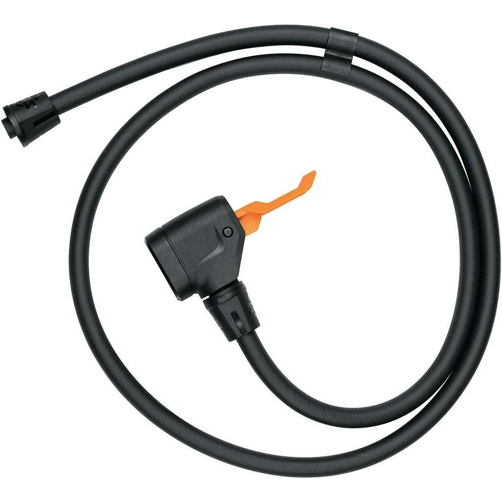 SKS Fahrradpumpe MV EASY Multi Valve Pumpenkopf mit Schlauch Fahrradpumpen Zubehör