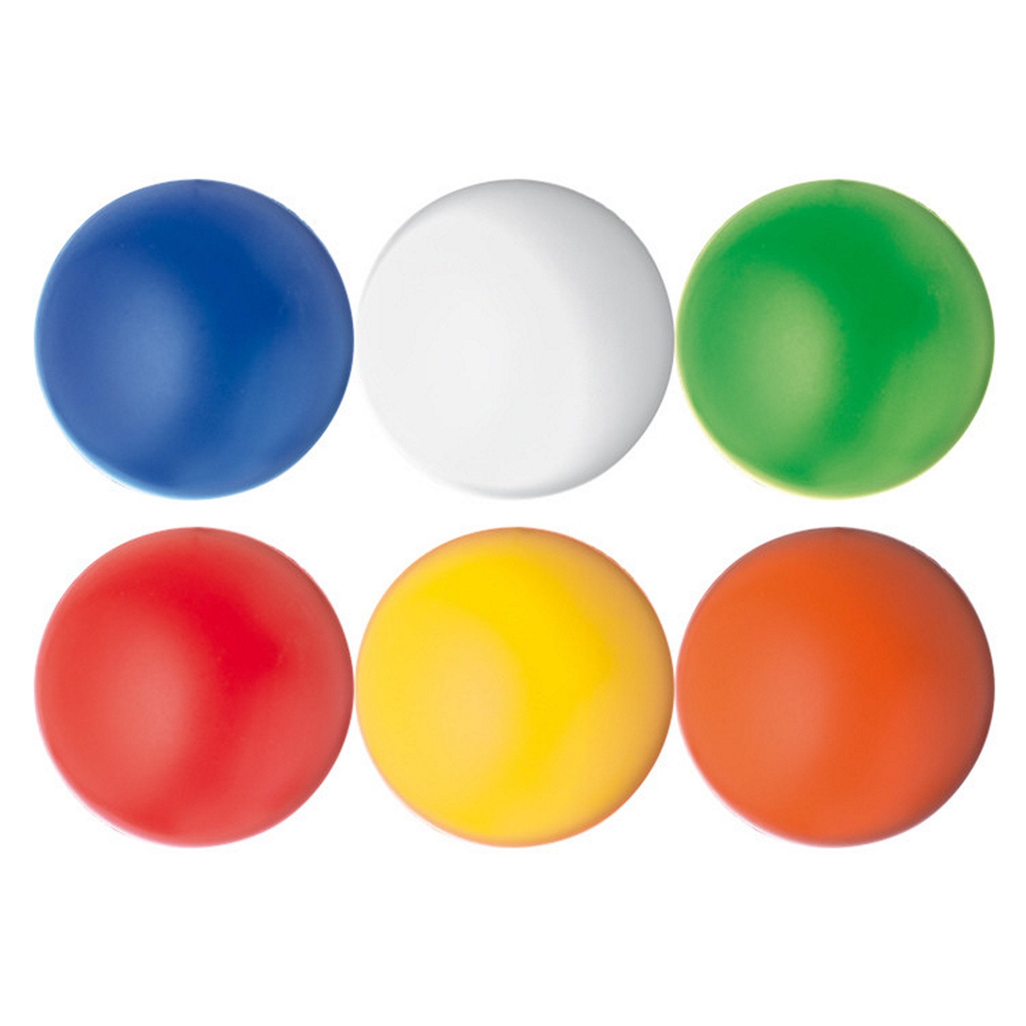 Physioball 6x Anti-Stressball / Wutball / Knautschball / 6 verschiedene Farben