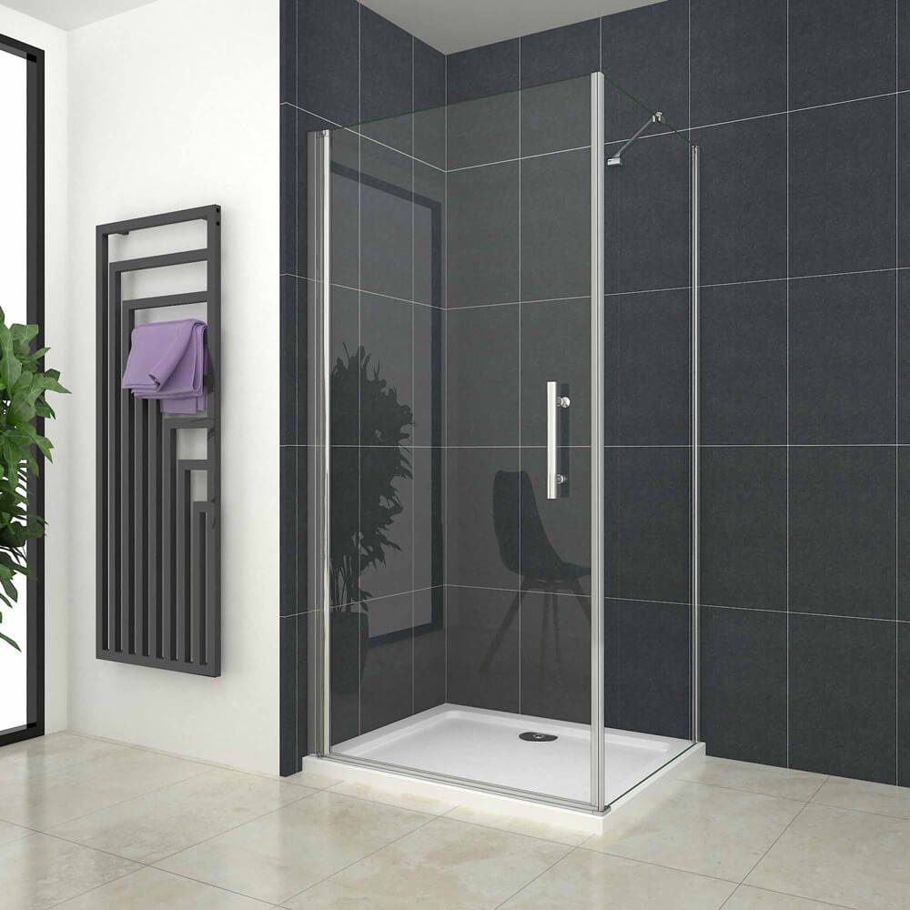duschspa Eckdusche 195cm ESG Drehtür mit günstig online kaufen