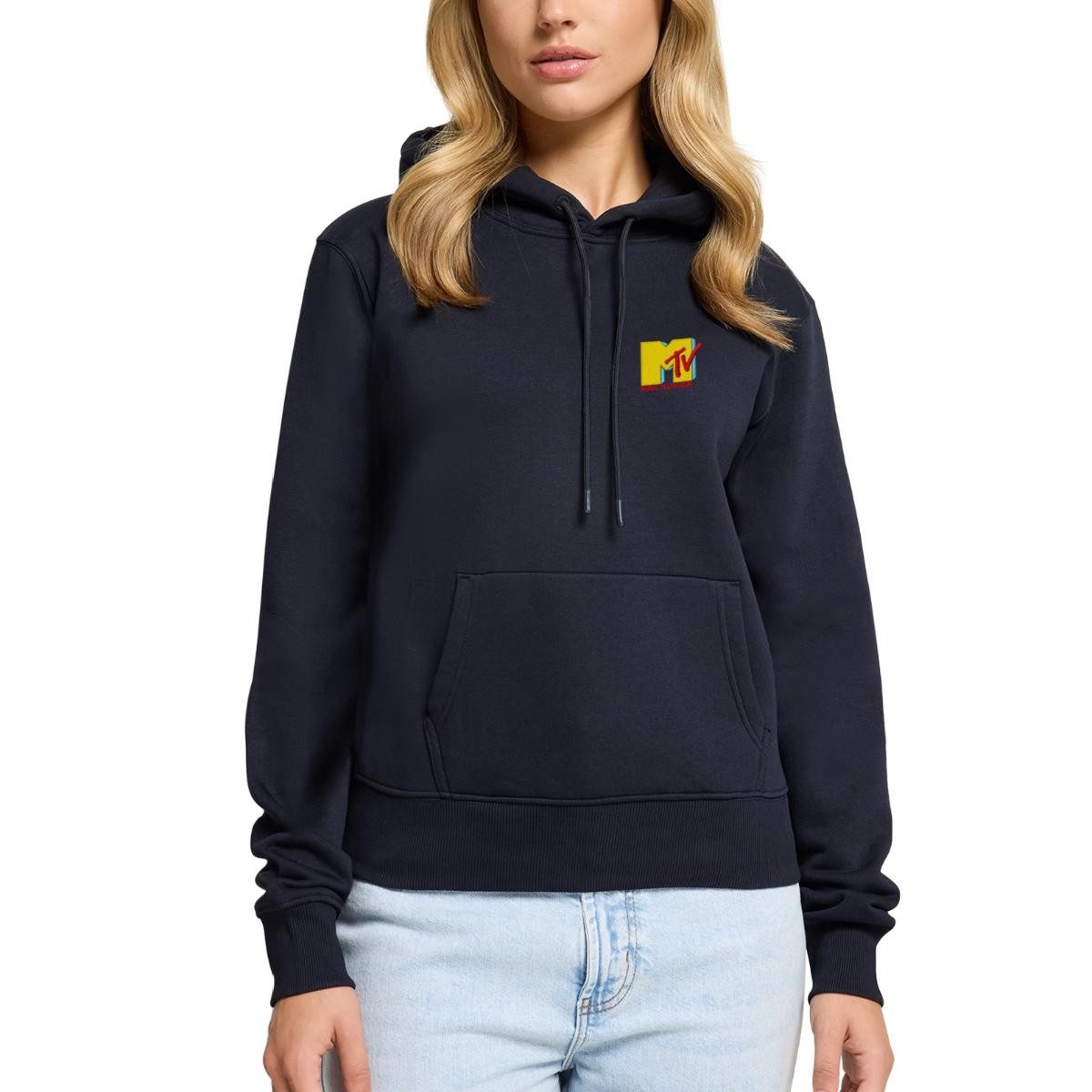 Spreadshirt Hoodie MTV Logo Als Stick-Design Damen Premium Hoodie (1-tlg)