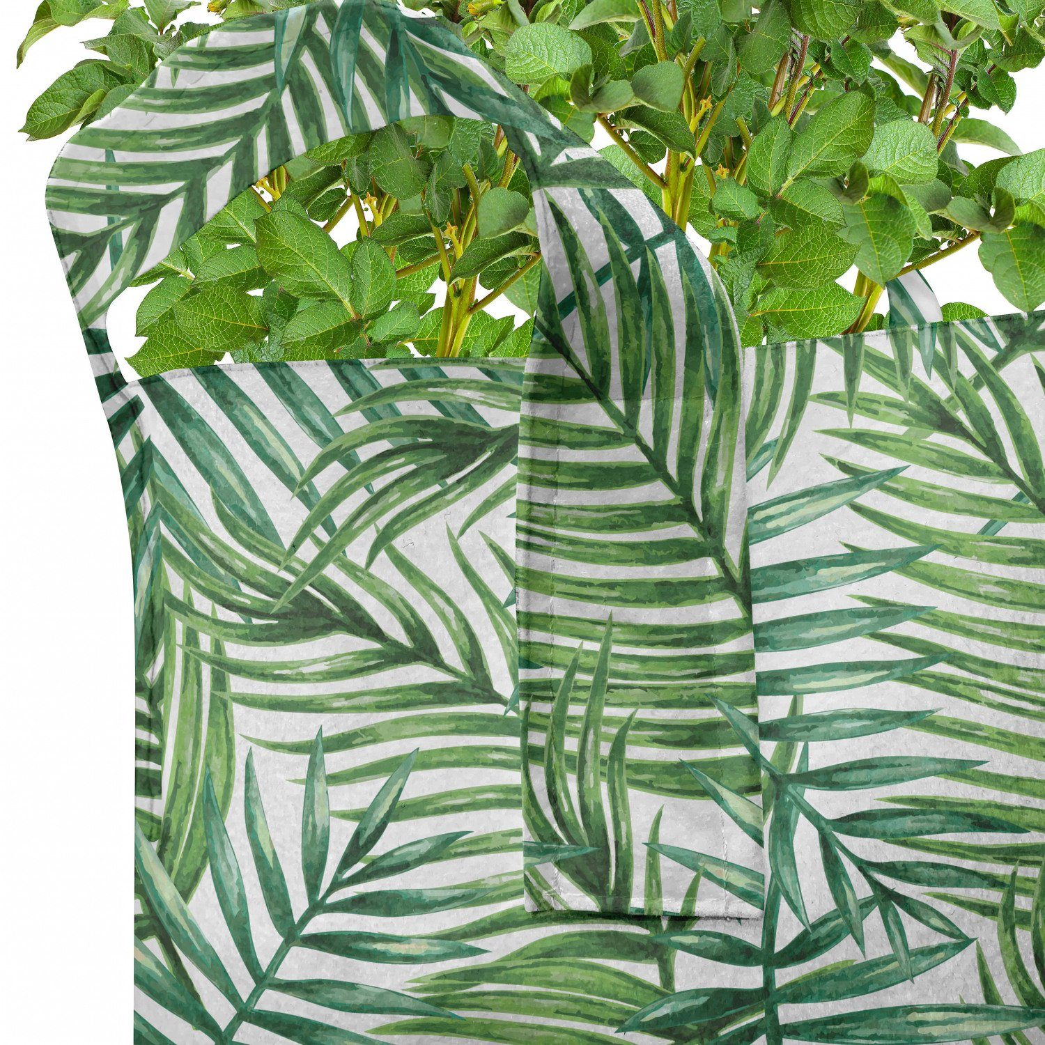 Abakuhaus Stofftöpfe für Botanischer hochleistungsfähig Wilde Palmen Pflanzkübel Griffen Pflanzen, Blatt mit