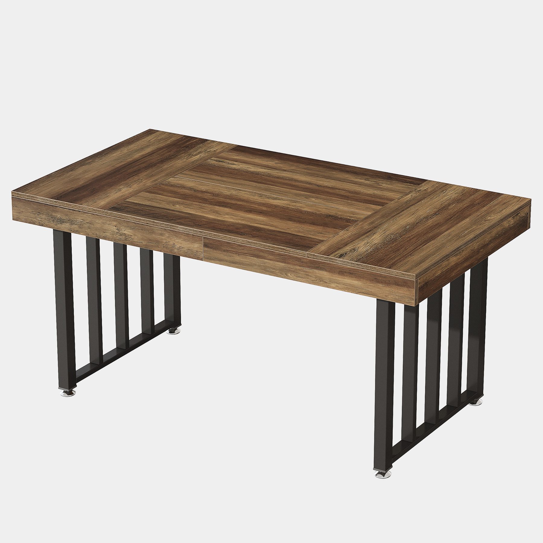 Tribesigns Schreibtisch 140 cm Computertisch, moderner schlichter Schreibtisch für Homeoffice (140 x 75 x 75 cm), mit Metallgestell, ideal zum Schreiben und Arbeiten