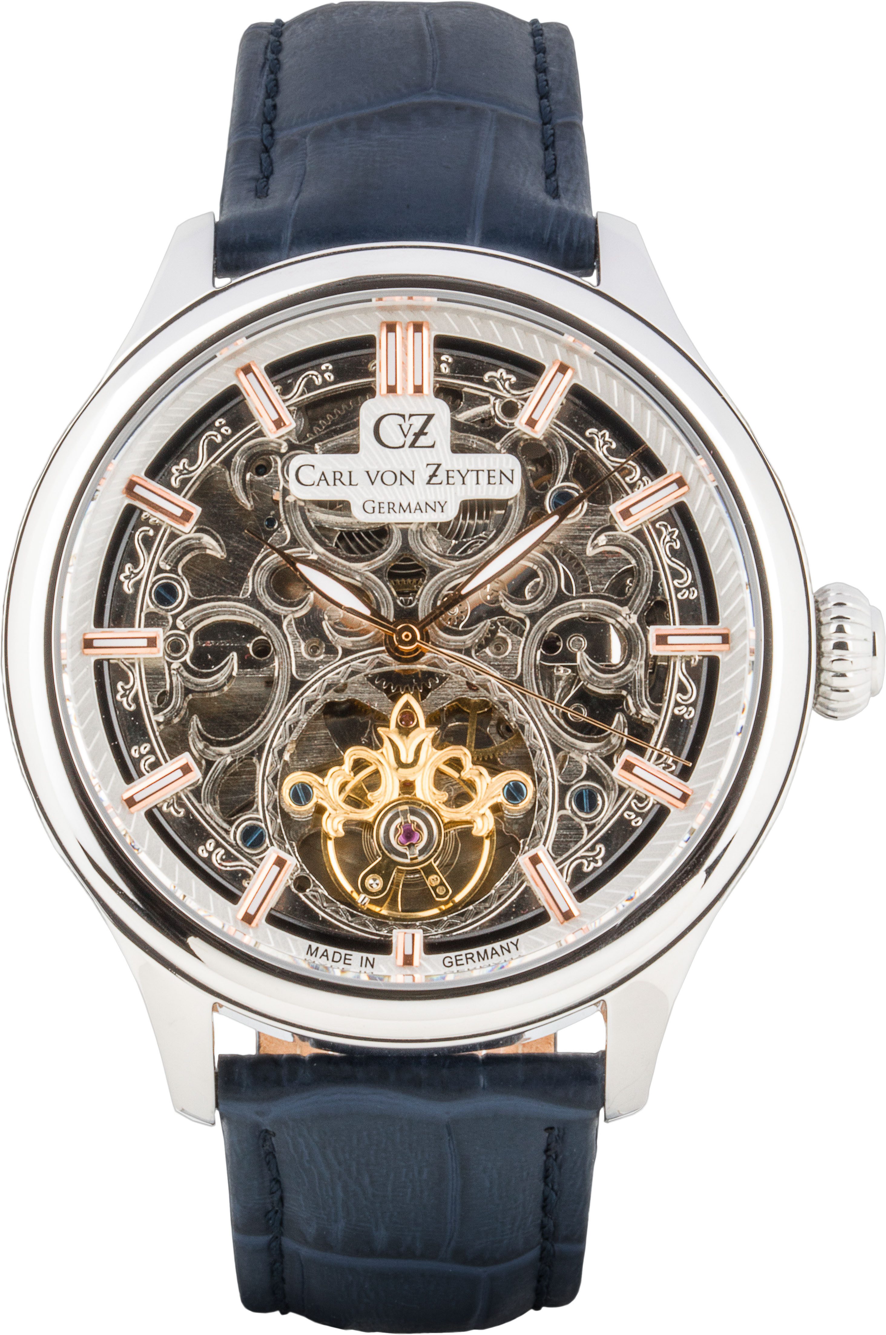 Carl von Zeyten Automatikuhr St. Georgen, Armbanduhr, mechanische Uhr, Herrenuhr, Made in Germany