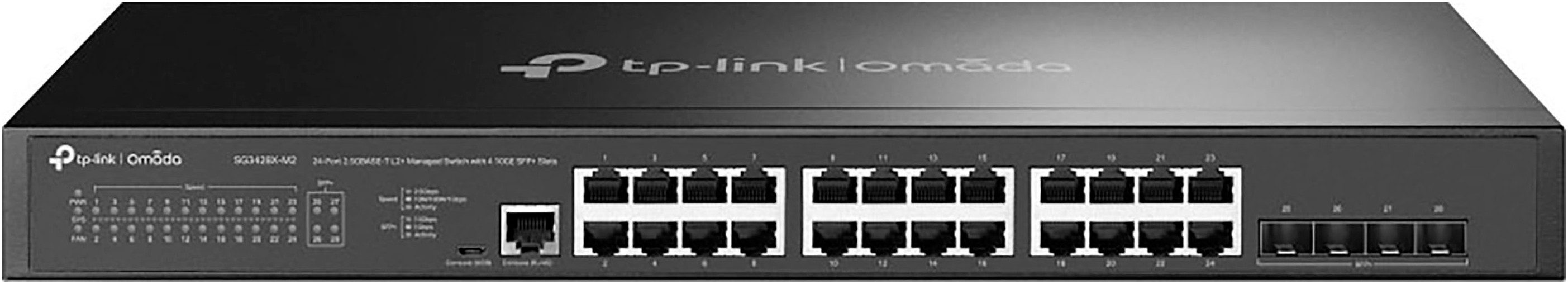 JetStream™ 24-Port 2.5GBASE-T L2+ Managed Switch with 4 10GE SFP+ Slot Netzwerk-Switch