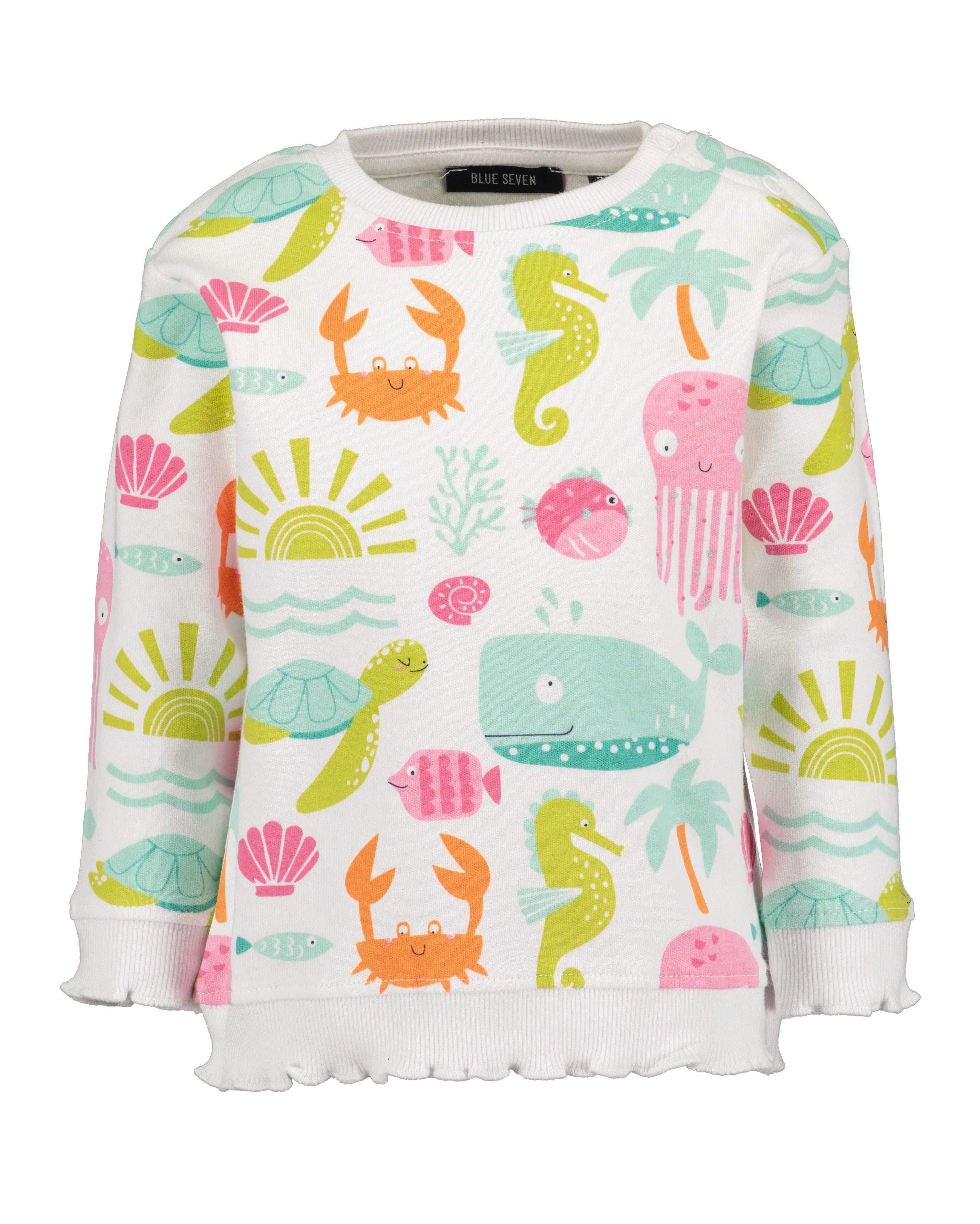 Sweater Baby Mädchen Sweatshirt Baumwolle langarm mit Allover Print