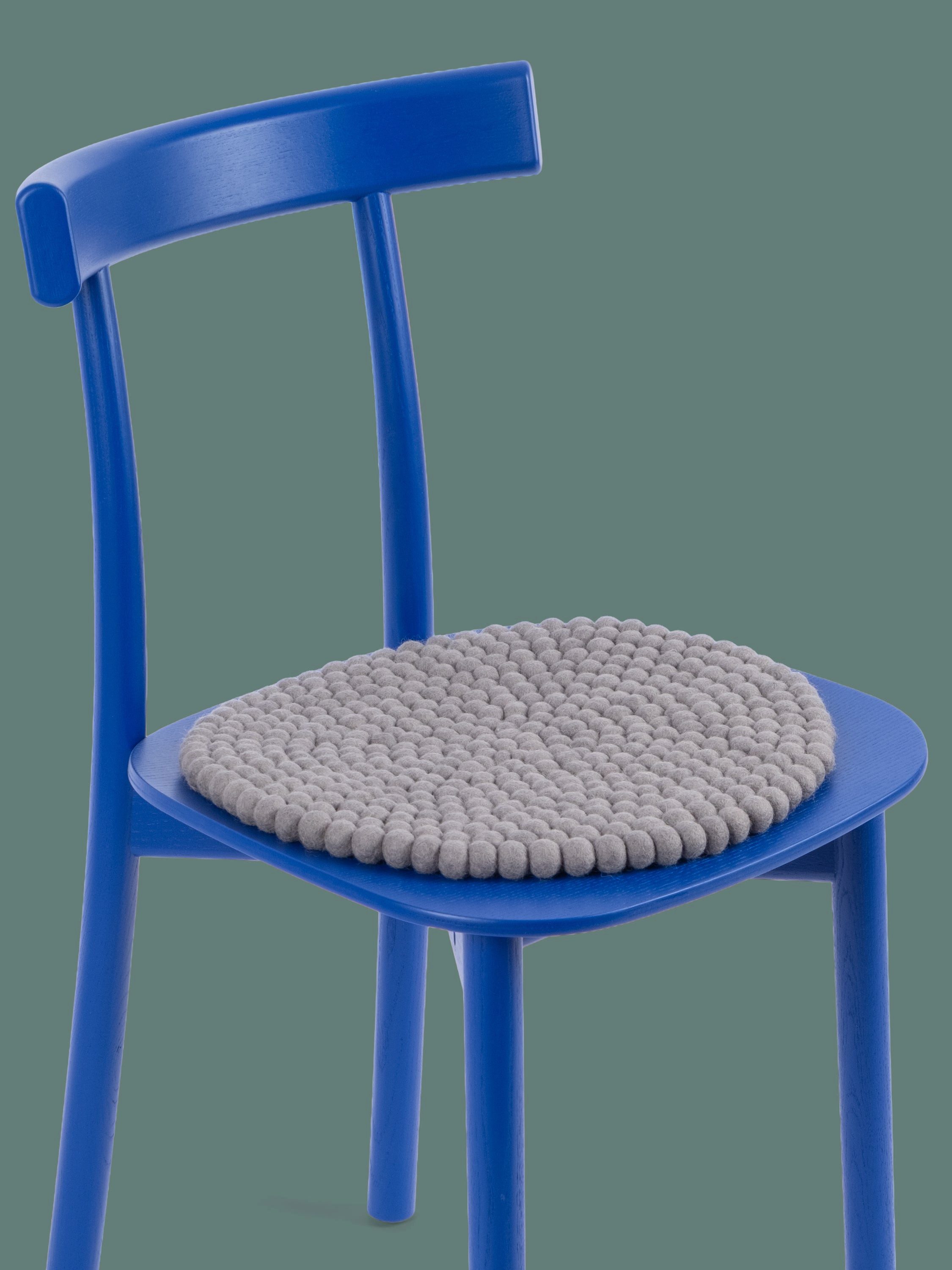 myfelt Stuhlkissen Filzkugel Sitzauflage ⌀ 36 cm, beidseitig verwendbar, 100 % Schurwolle