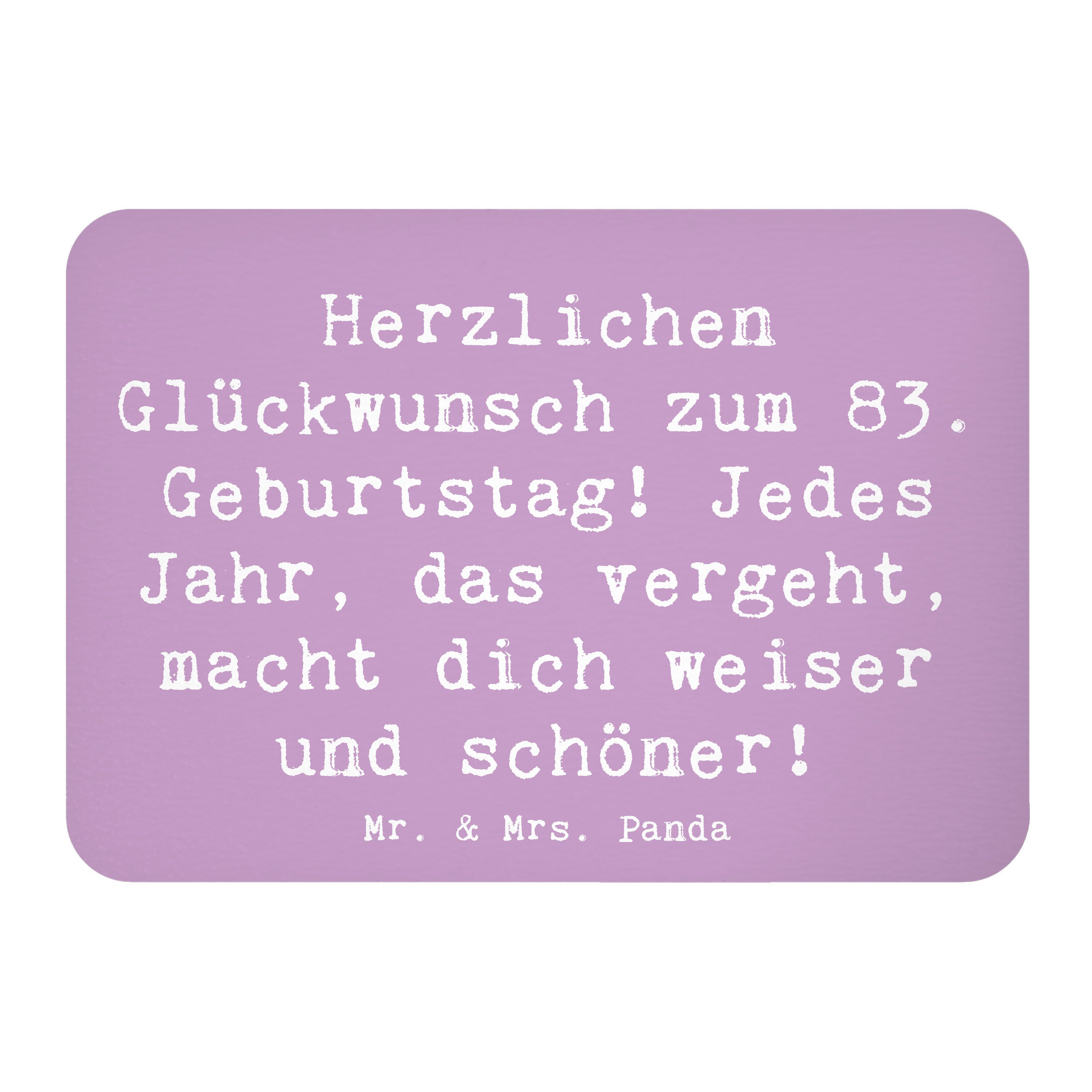 Magnet Spruch 83. Geburtstag Classic - Lavendeltraum - Geschenk, Liebe, Alle