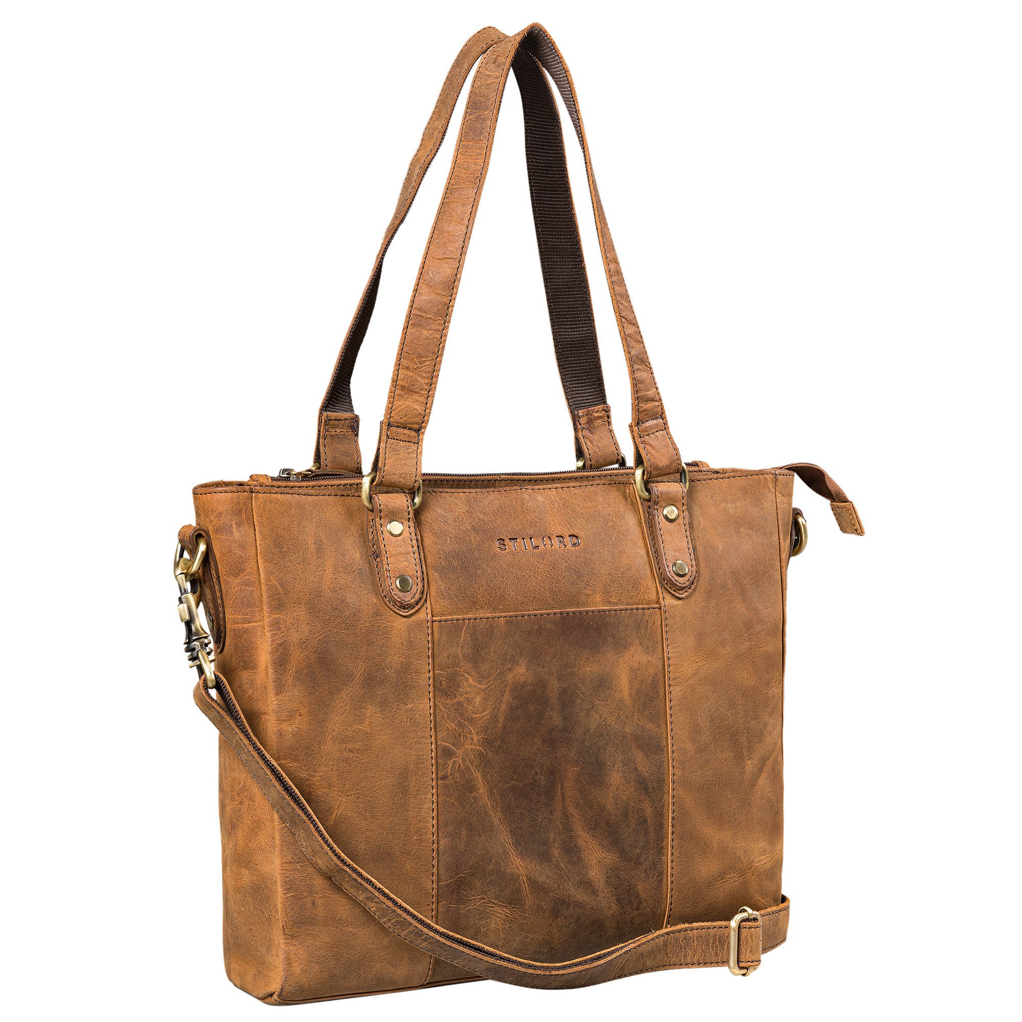 STILORD Handtasche "Joy" Leder Shopper Damen Handtasche
