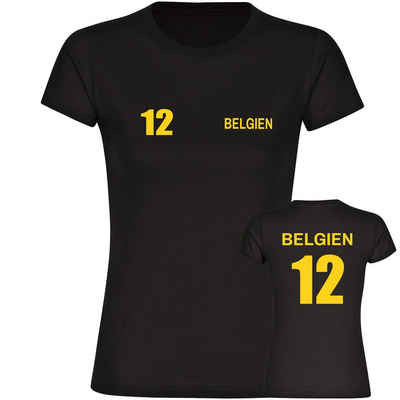 multifanshop T-Shirt Damen Belgien - Trikot 12 - Frauen