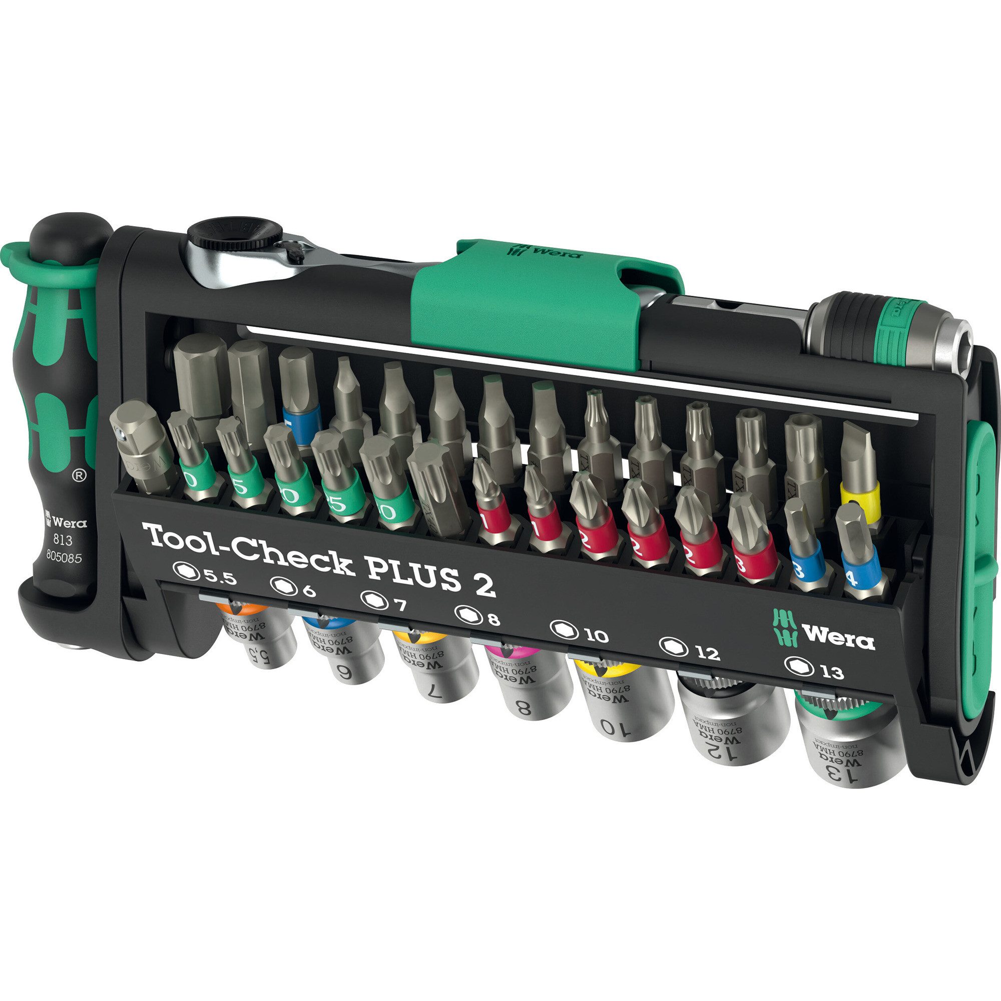 Werkzeugset Wera Tool-Check PLUS 2, Bit-Satz, (39-teilig