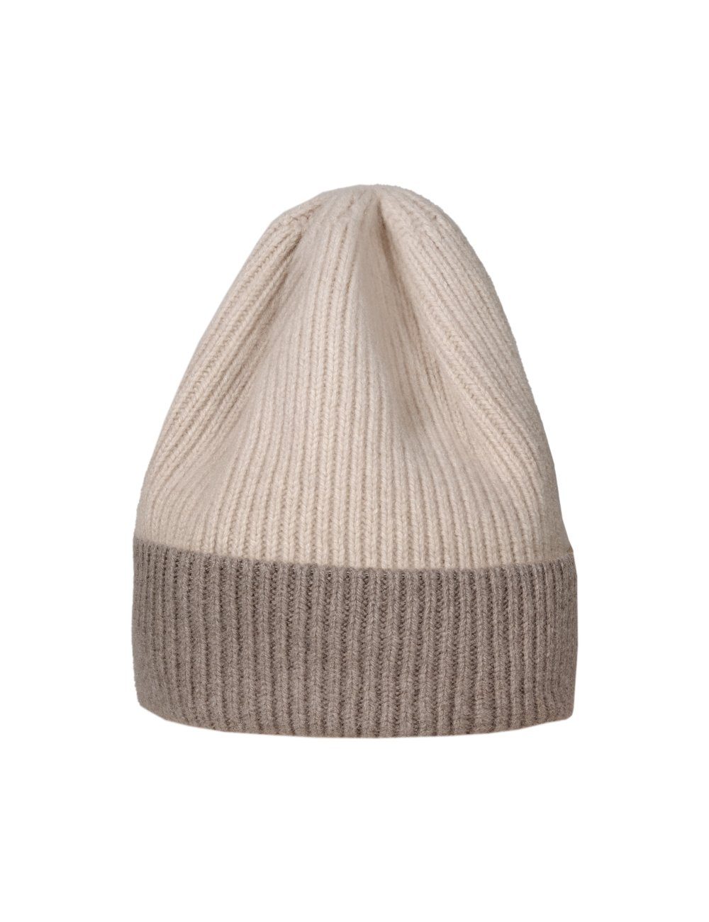 Europe beige in Strickmütze CAPO CAP up two-coloured, Made turn cap, CAPO-JOSS ribbed Ka