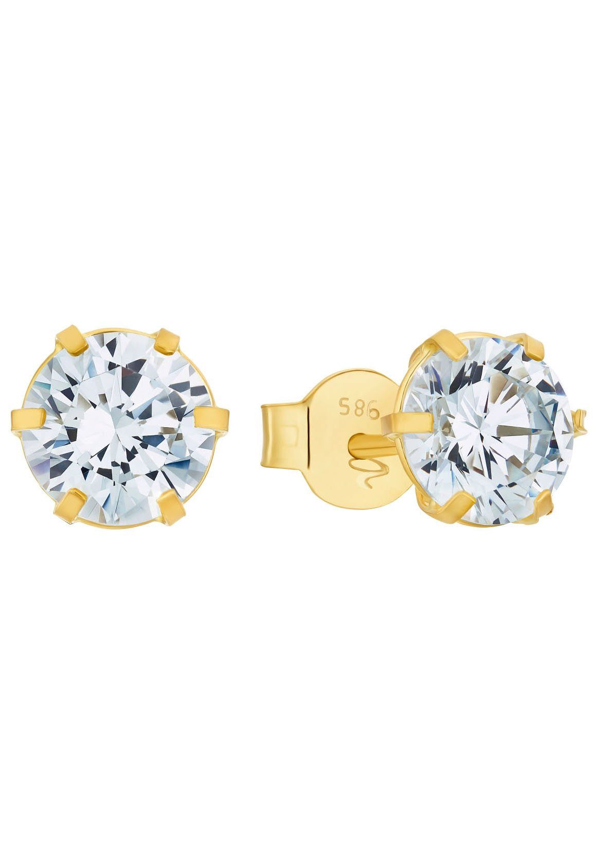 Amor Paar Ohrstecker, mit Zirkonia (synth)