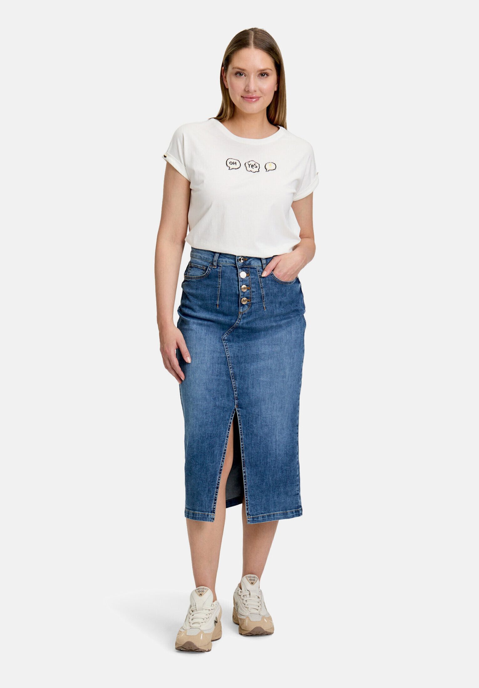 Cartoon Maxirock Damen mit Waschung