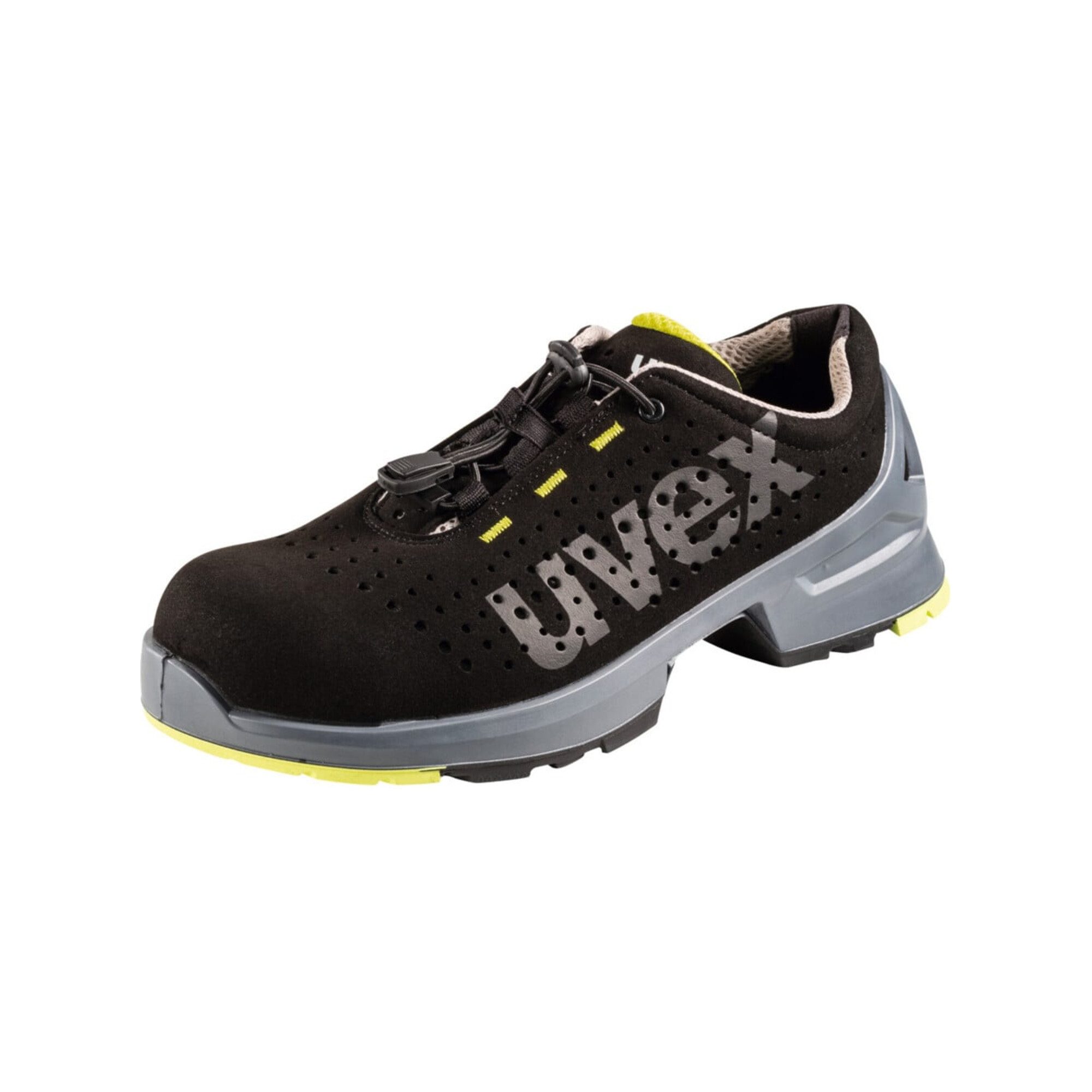 Uvex uvex Halbschuh schwarz/gelb uvex 1, S1, EU-Schuhgröße: 44 Sicherheitsschuh