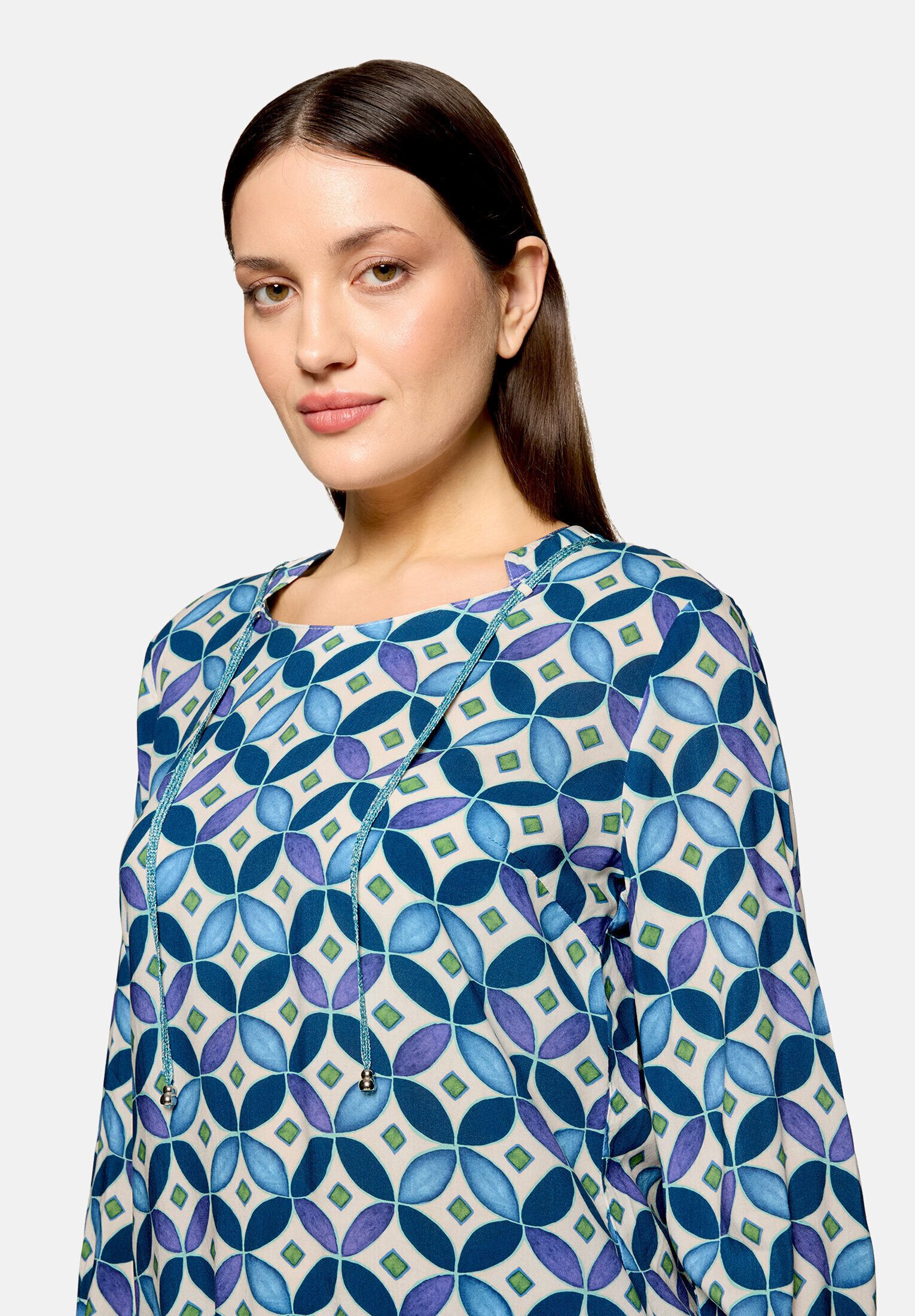 Cartoon Shirtbluse Damen mit Schnürung
